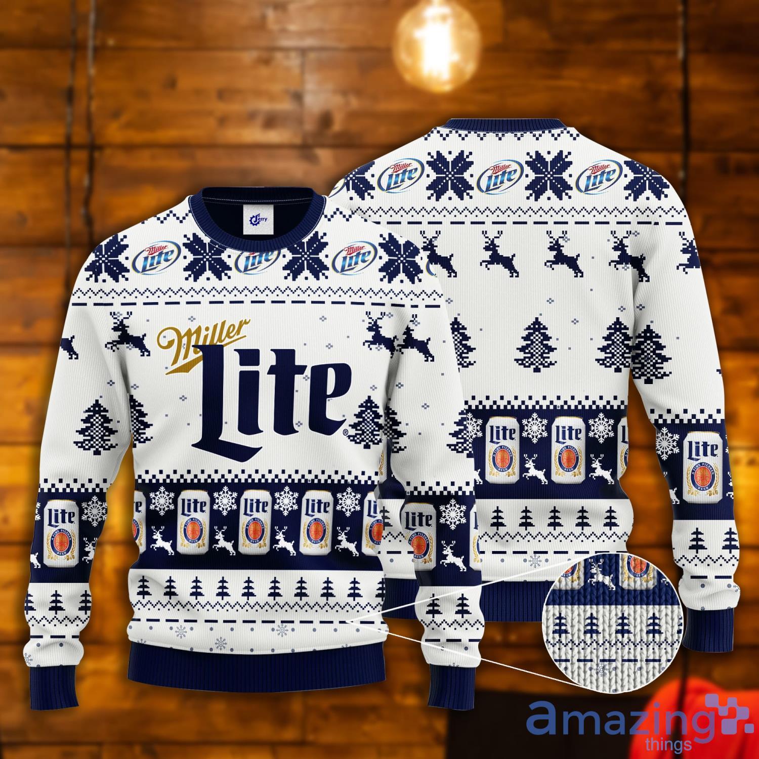 Miller light christmas clearance sweater