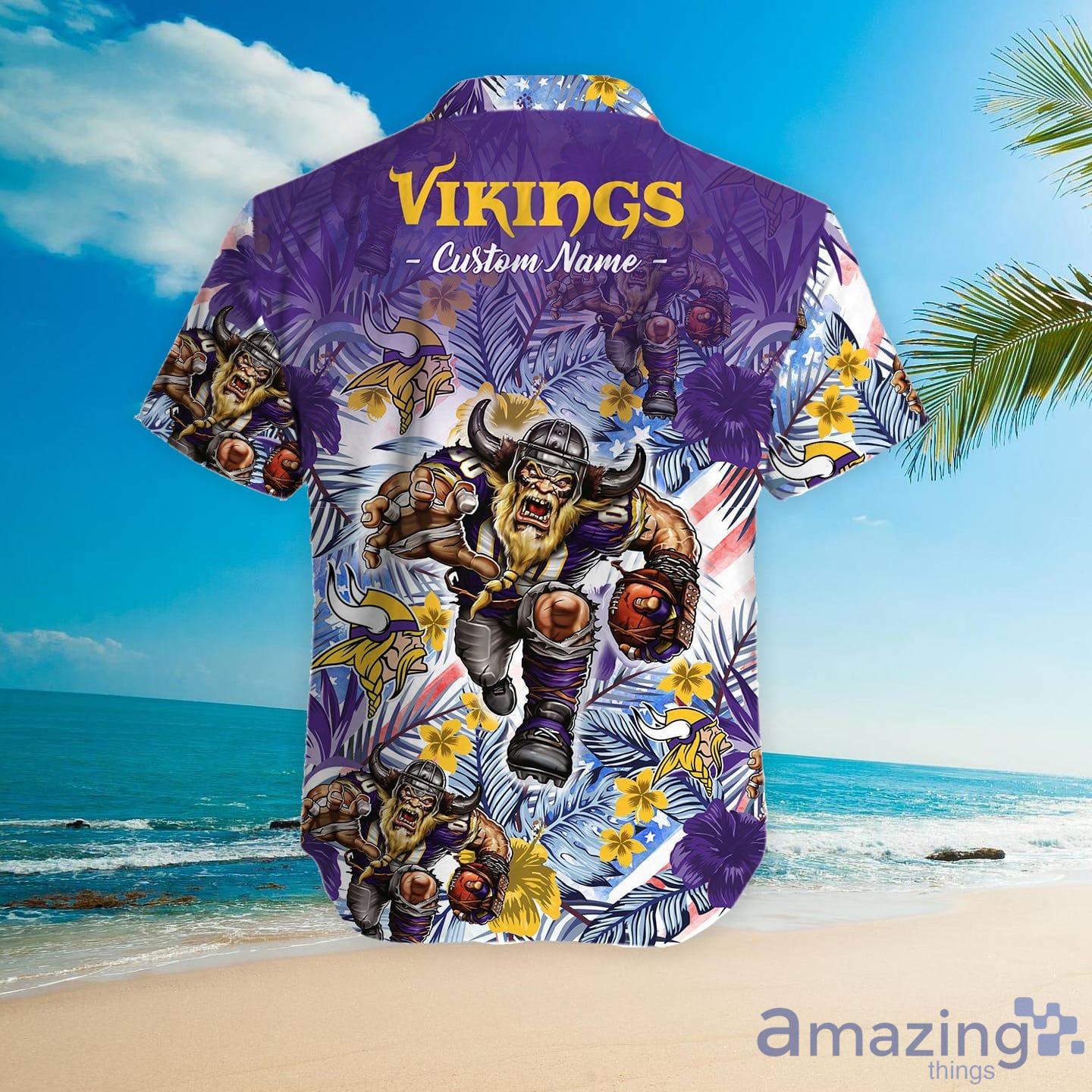 20% OFF Minnesota Vikings Hawaiian Shirt Tropical Flower Short