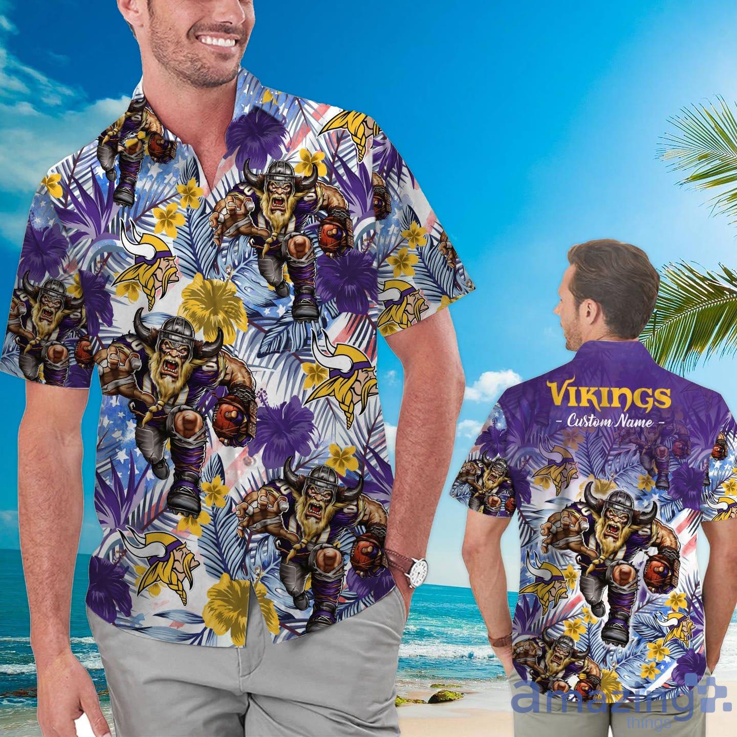 mn vikings hawaiian shirt