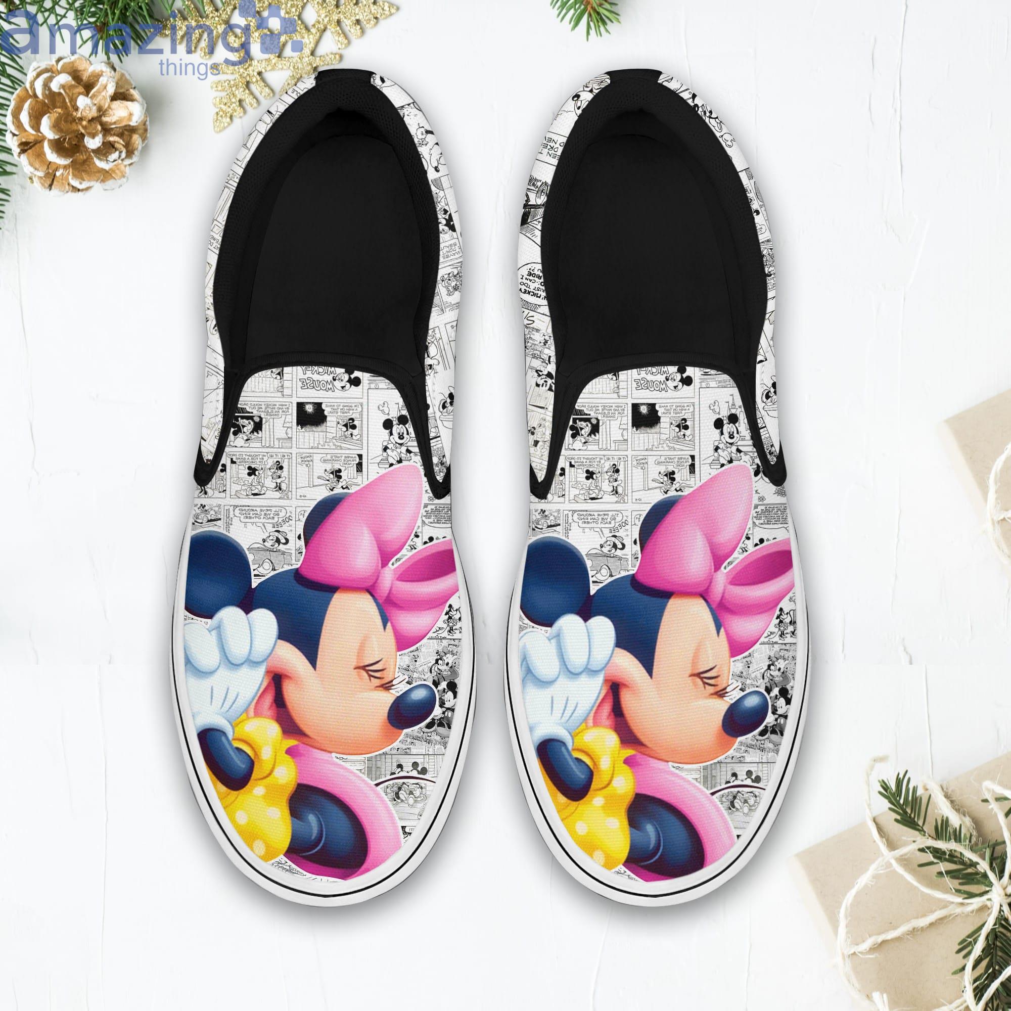 Minnie Mouse Comic Snacks Casual Minnie Disney Cartoon Slip On Shoes Product Photo 1
