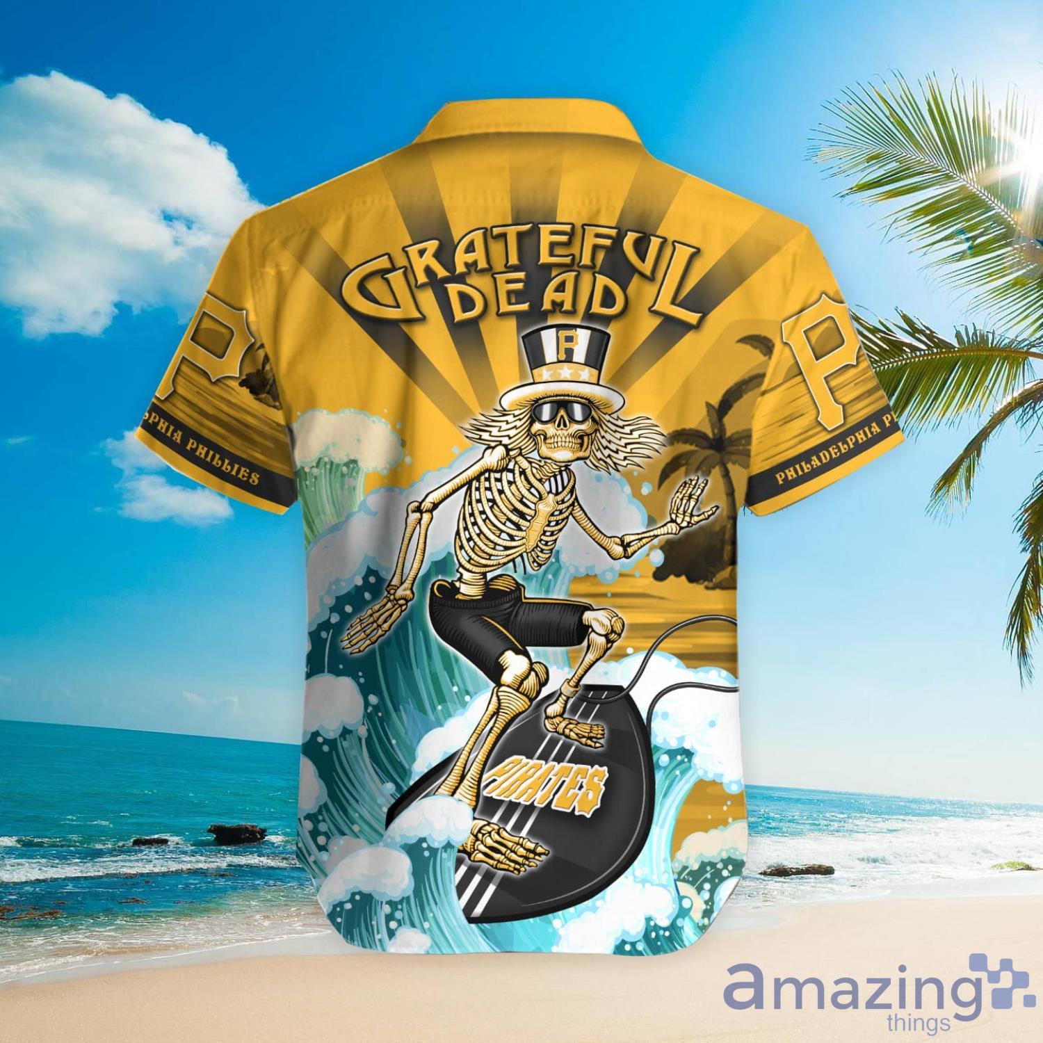 MLB Pittsburgh Pirates Grateful Dead Hawaiian Shirt - Tagotee