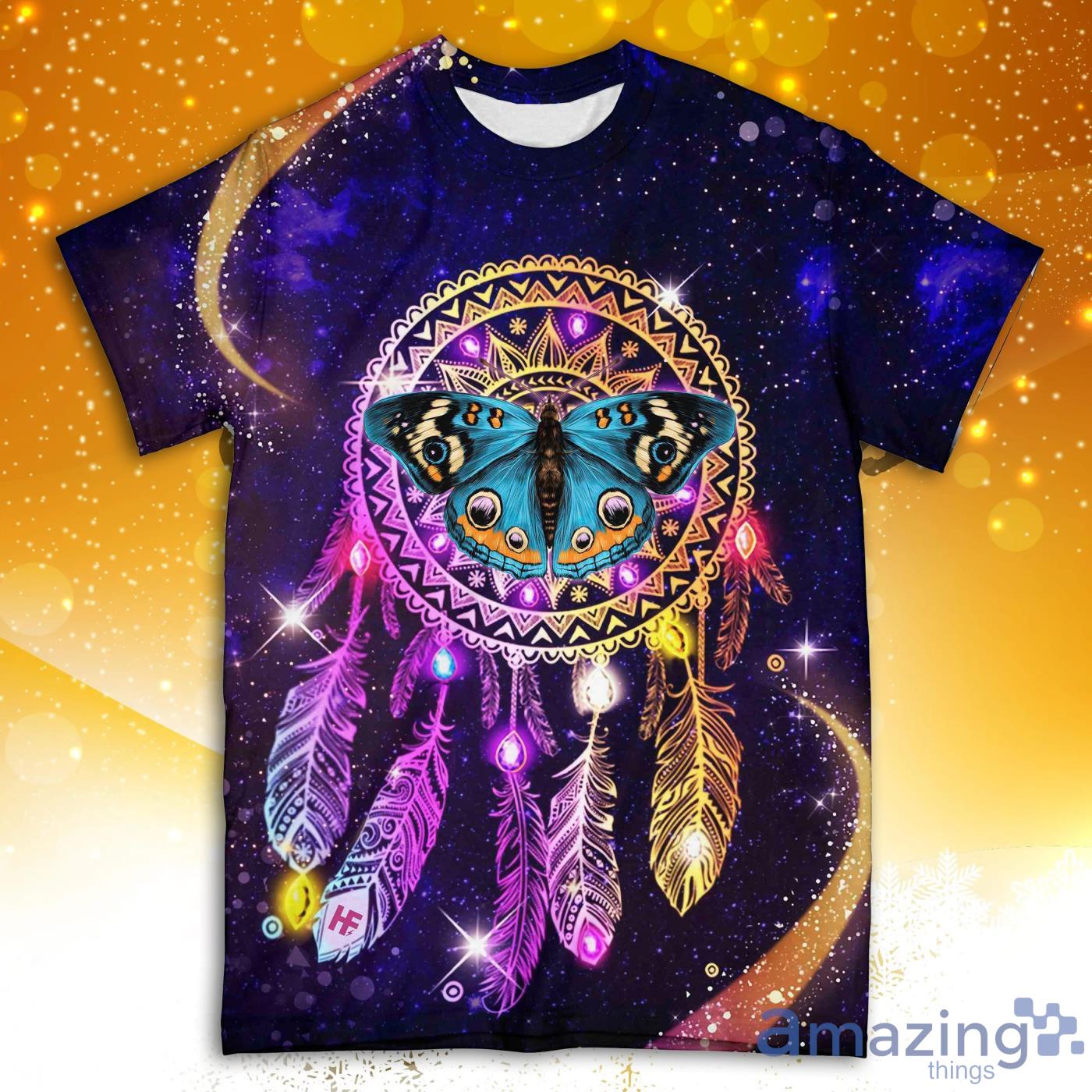 Mommy Butterfly Marble Dreamcatcher All Over Print 3D T Shirt Product Photo 1