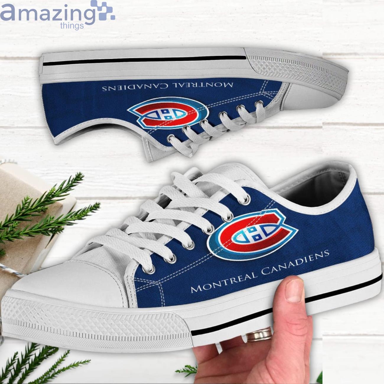 Canadiens Low Top Canvas Shoes Montreal Canadiens Shoes For Men And