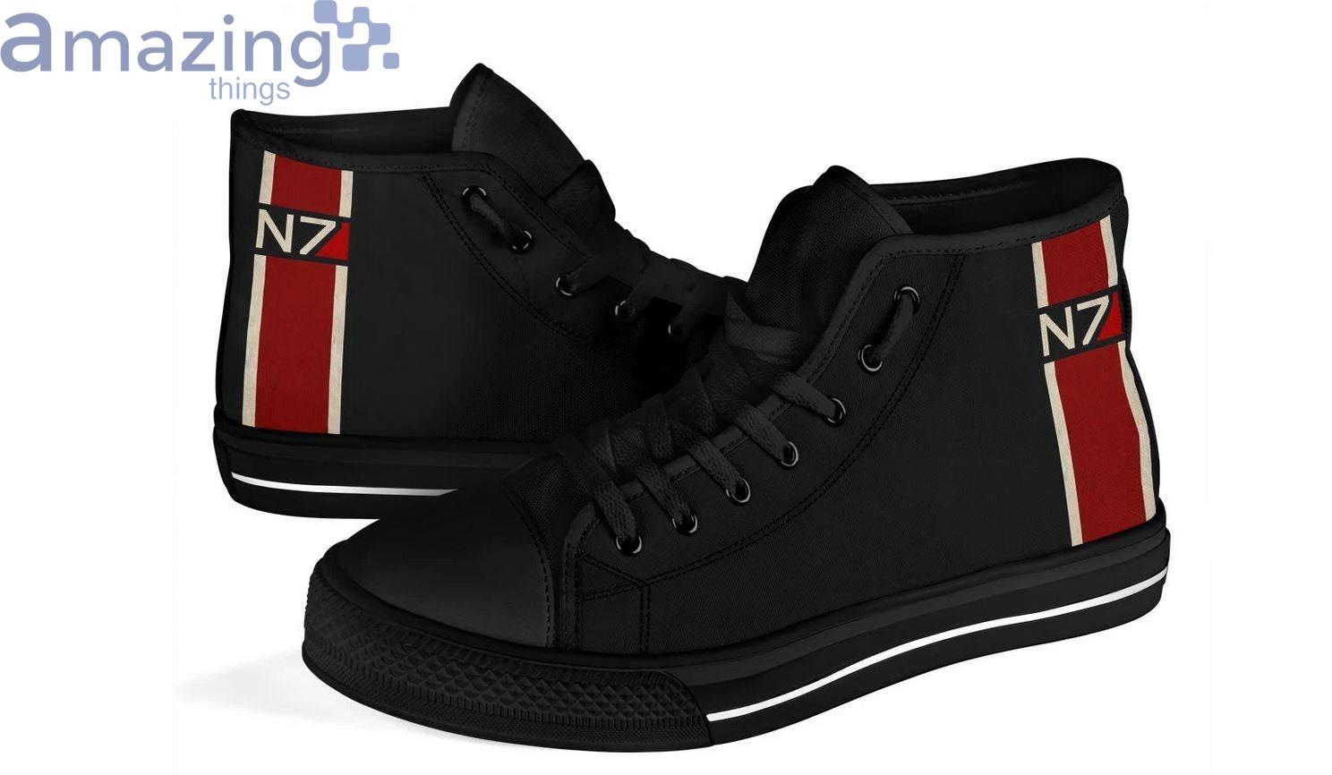N7 Custom Mass Effect Alliance Military N7 High Top Shoes image N7 Custom Mass Effect Alliance Military N7 High Top Shoes Product Photo 3