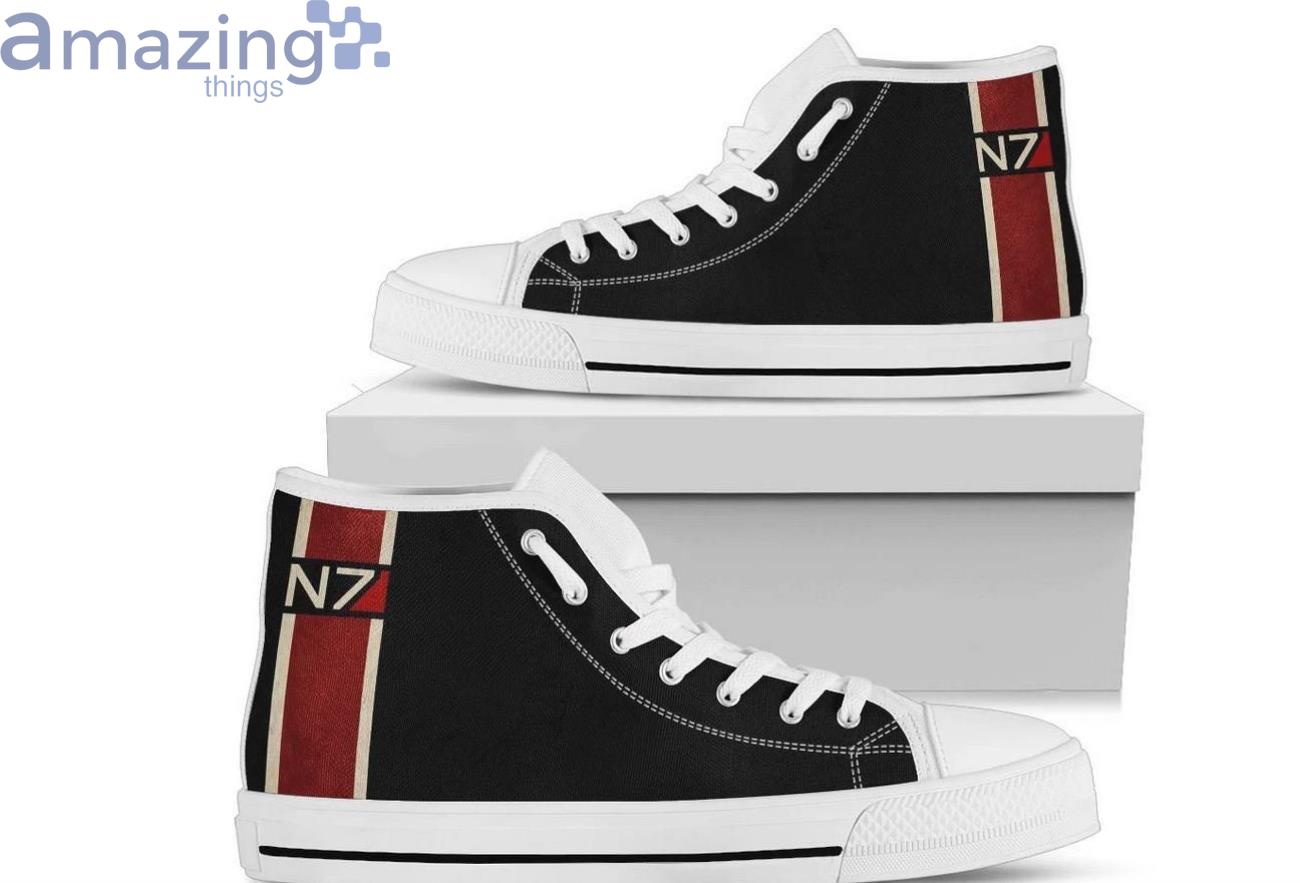 N7 Custom Mass Effect Alliance Military N7 High Top Shoes image N7 Custom Mass Effect Alliance Military N7 High Top Shoes Product Photo 4