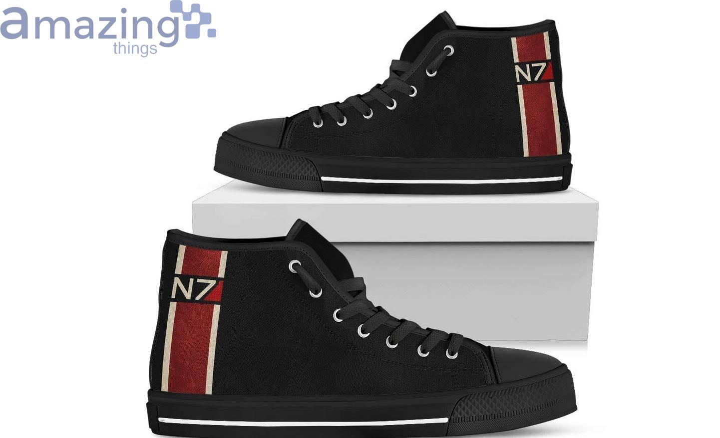 N7 Custom Mass Effect Alliance Military N7 High Top Shoes image N7 Custom Mass Effect Alliance Military N7 High Top Shoes Product Photo 6