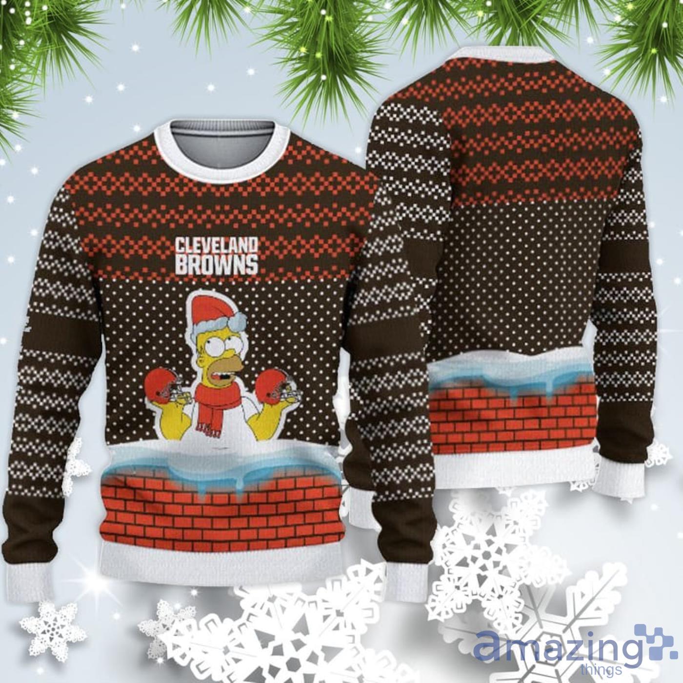 New England Patriots Christmas Simpson Sweater For Fans Product Photo 1