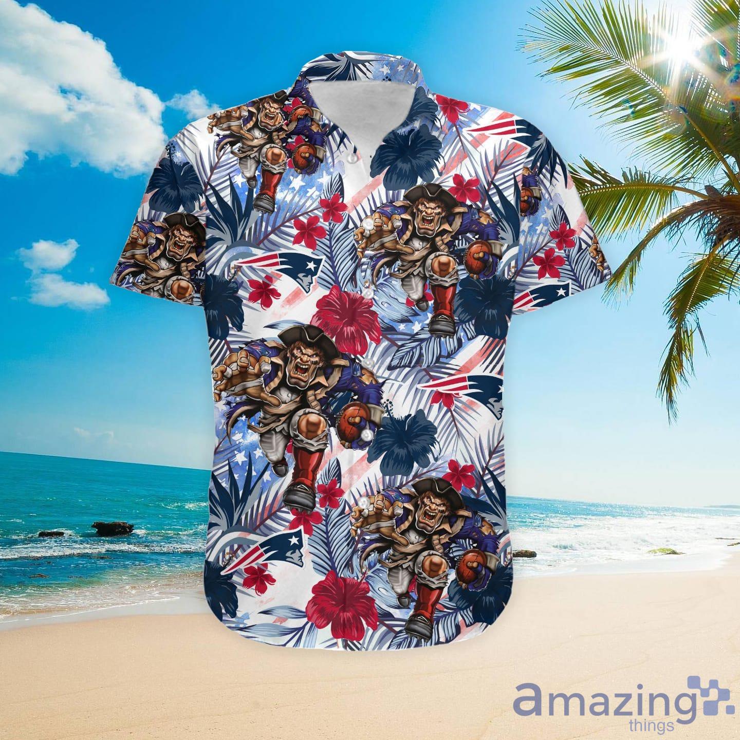 New England Patriots NFL Hawaiian Shirt Custom Getaways Aloha