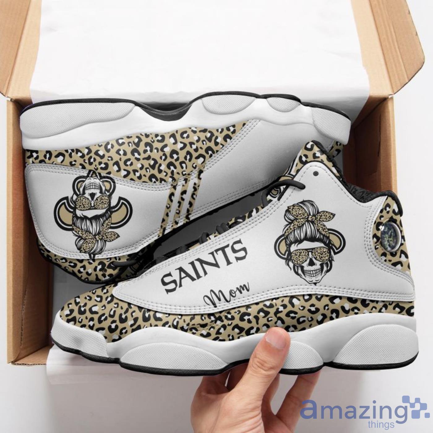 New Orleans Saints Leopard Pattern Limited Edition Air Jordan 13 For Fans image New Orleans Saints Leopard Pattern Limited Edition Air Jordan 13 For Fans