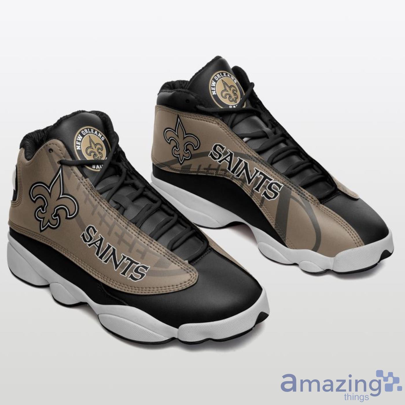 New Orleans Saints Limited Edition BLACK Air Jordan 13 Sneakers