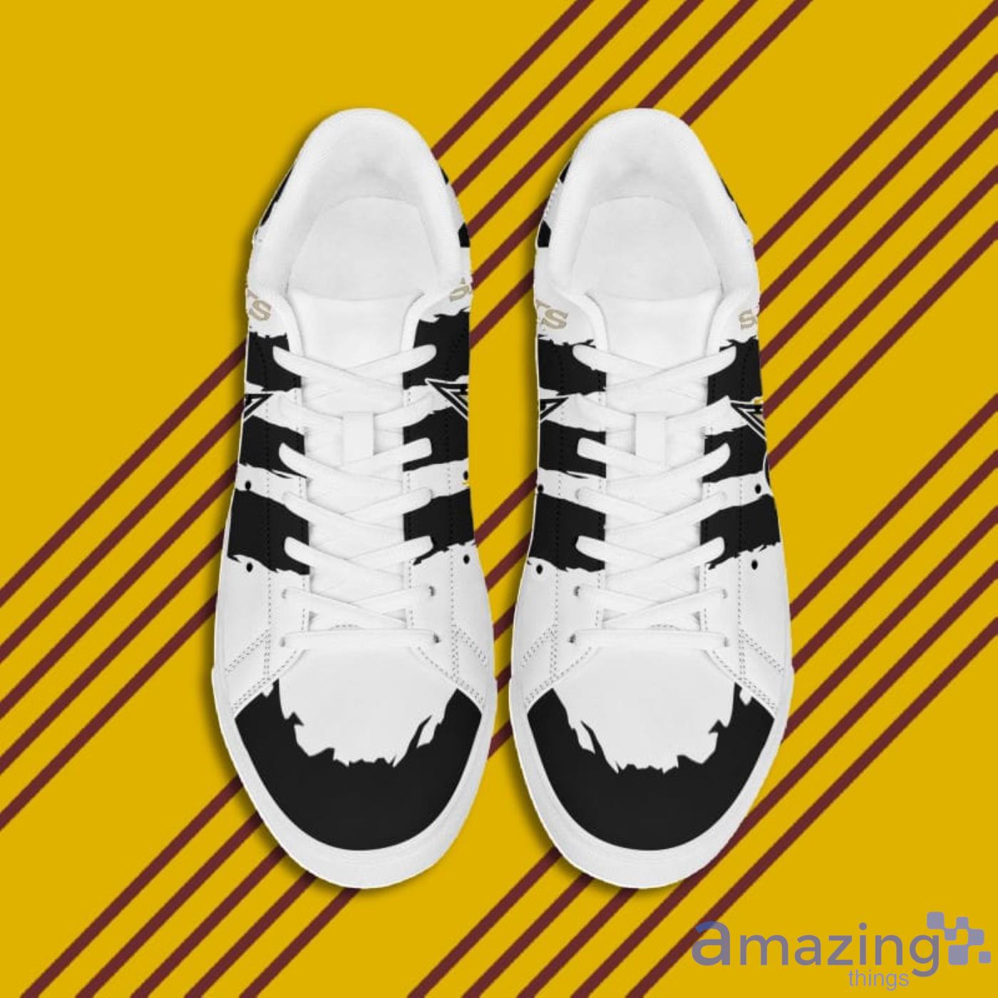 New Orleans Saints NFL Black And White Skate Shoes image New Orleans Saints NFL Black And White Skate Shoes Product Photo 4