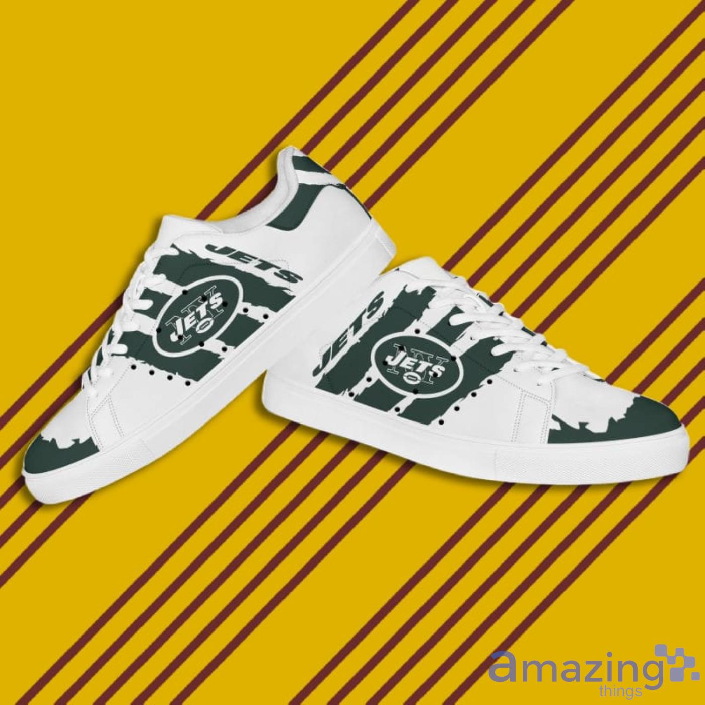 New York Jets NFL Black And White Skate Shoes image New York Jets NFL Black And White Skate Shoes Product Photo 3