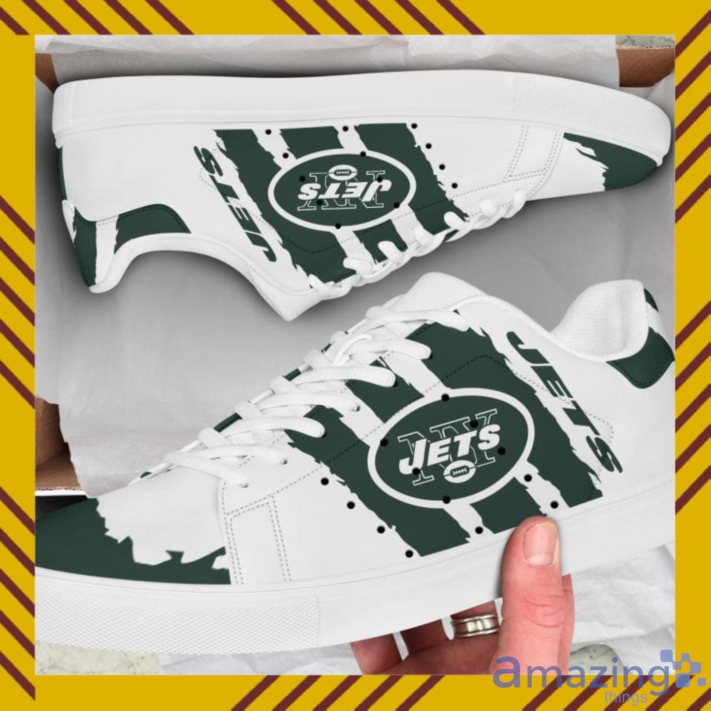 New York Jets NFL Black And White Skate Shoes Product Photo 1 New York Jets NFL Black And White Skate Shoes Product Photo 1