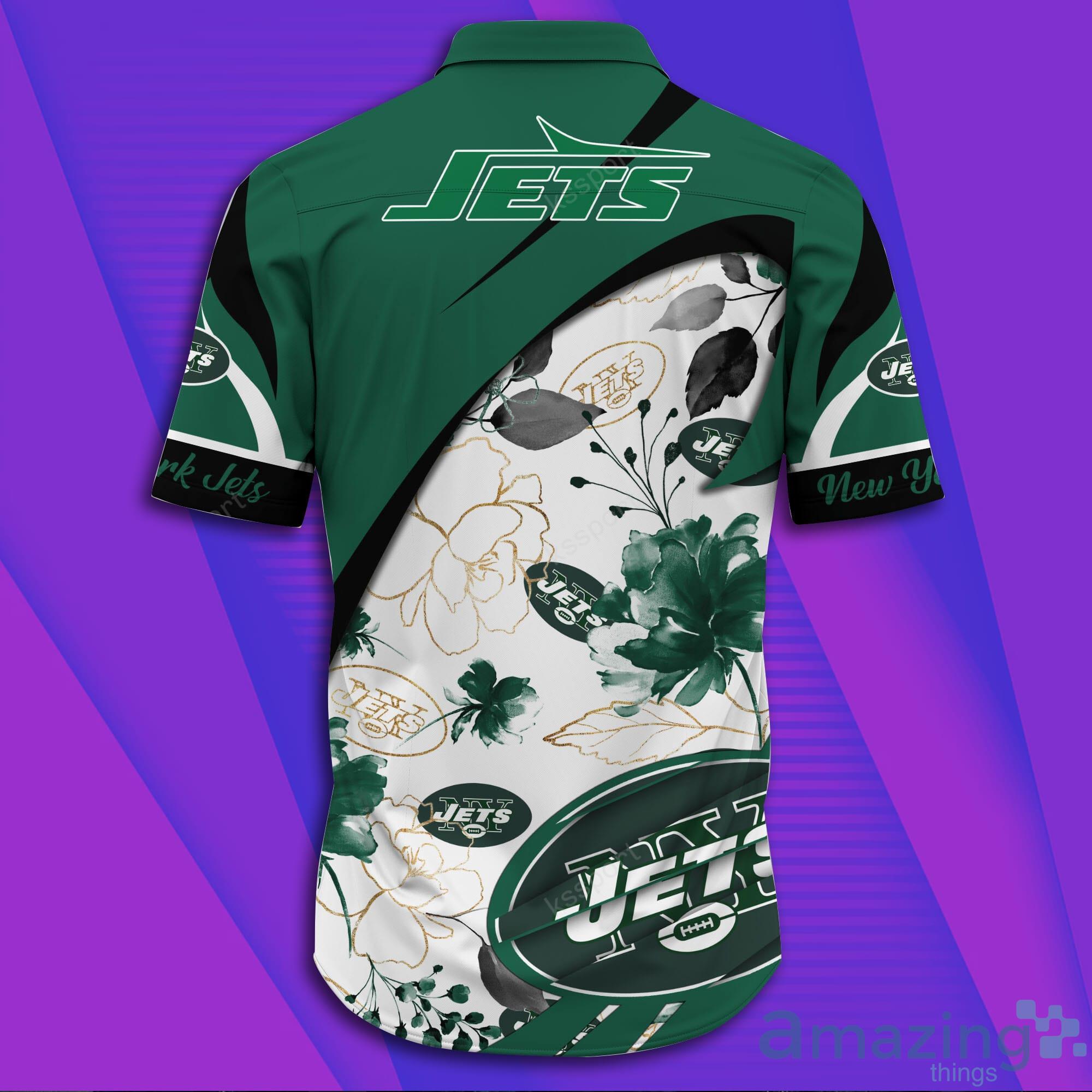 New York Jets NFL Short Sleeve Aloha Hawaiian Shirt