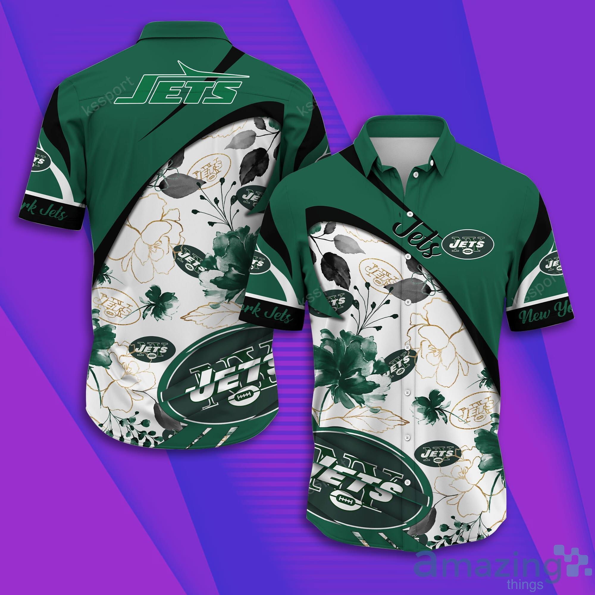 New York Jets NFL Short Sleeve Aloha Hawaiian Shirt Product Photo 1