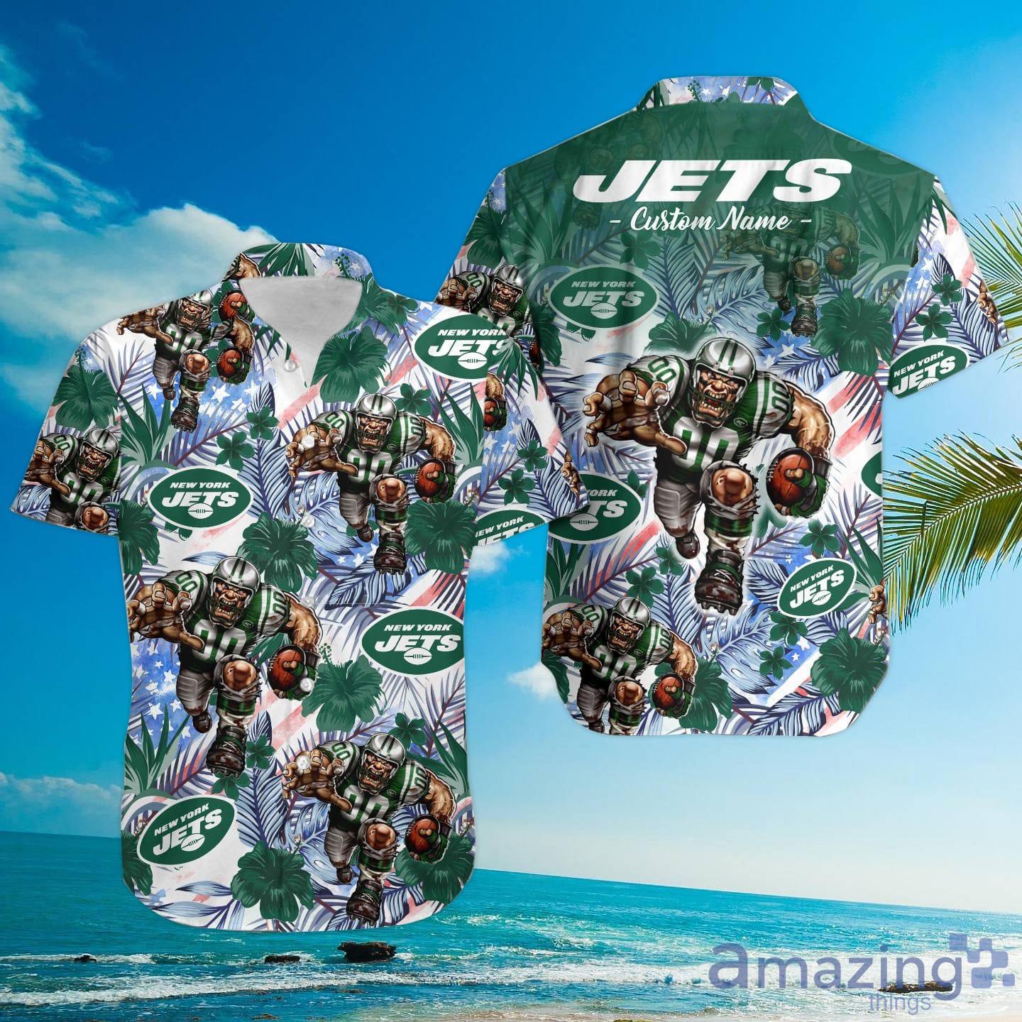 New York Jets NFL Aloha Tropical Hawaiian Shirt