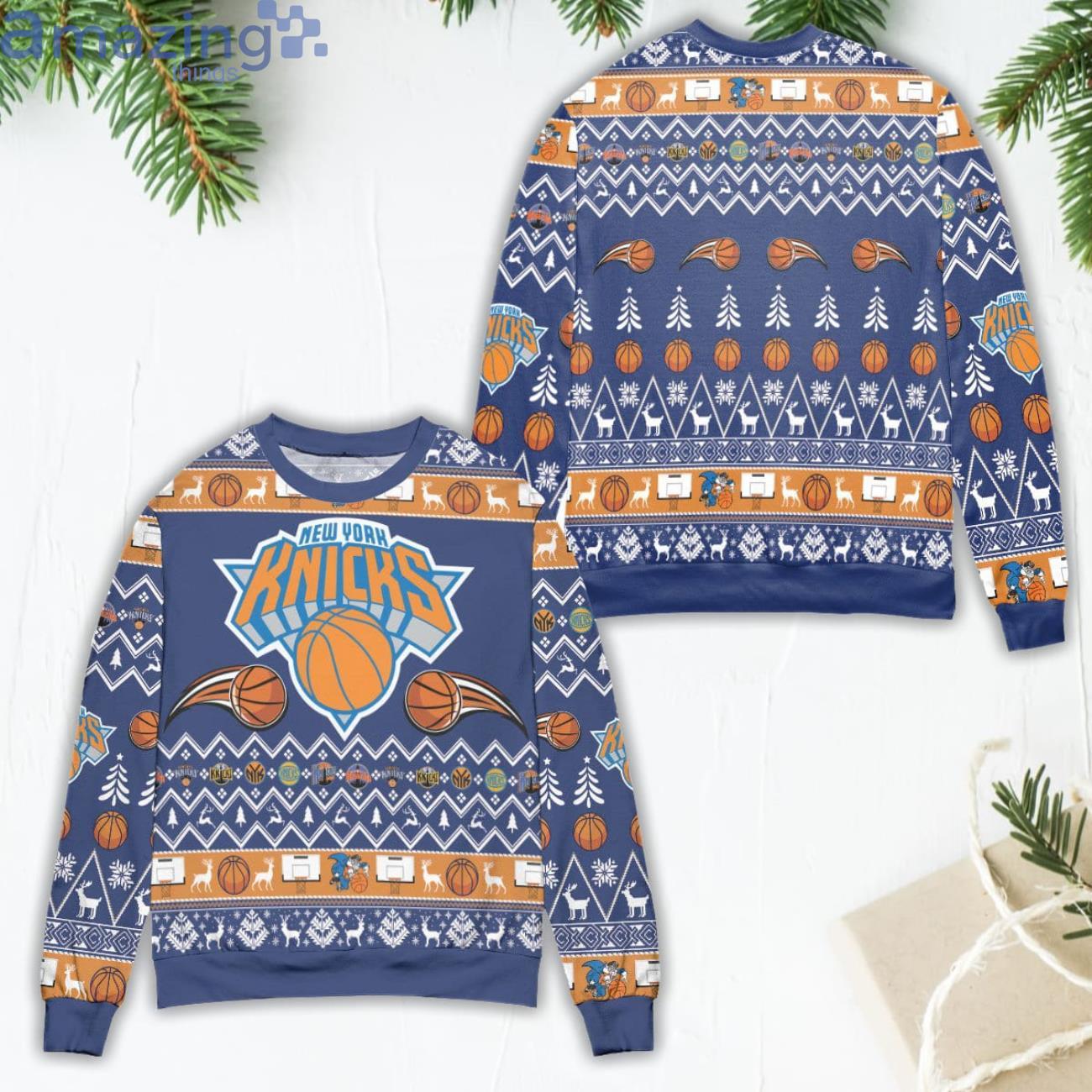 Chicago Bulls NBA Basketball Knit Pattern Ugly Christmas Sweater