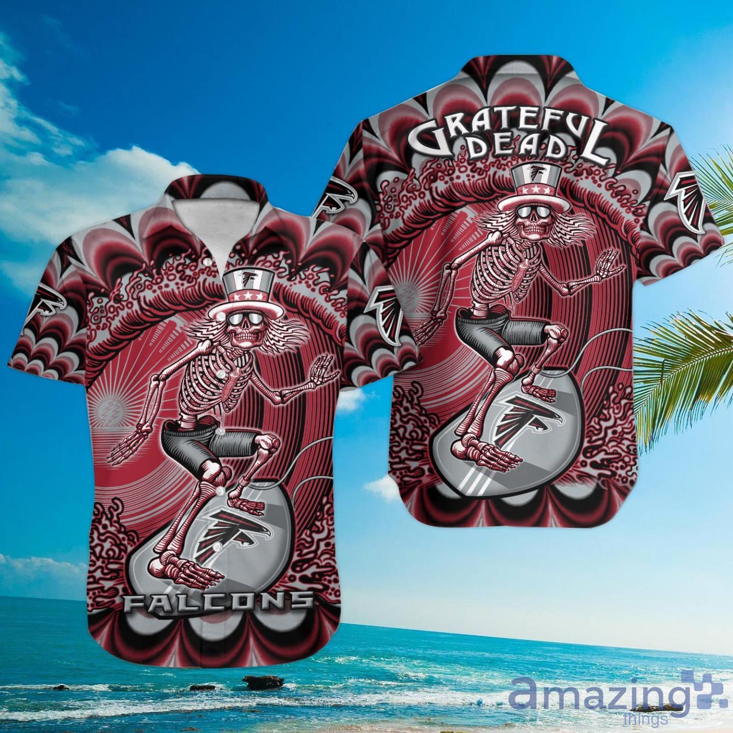 NFL Atlanta Falcons Grateful Dead Hawaiian Shirt For Fans Product Photo 1