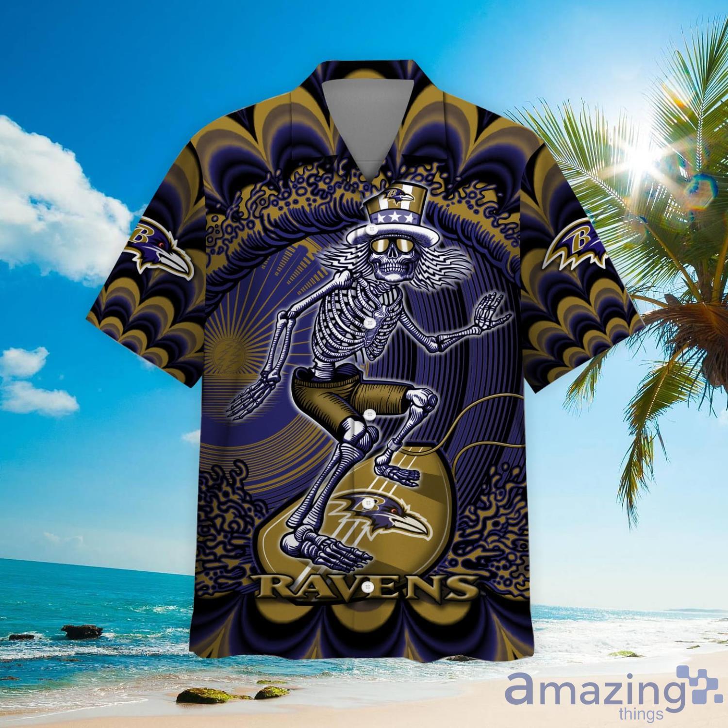 Nfl Baltimore Ravens Grateful Dead Gift For Fan Personalized