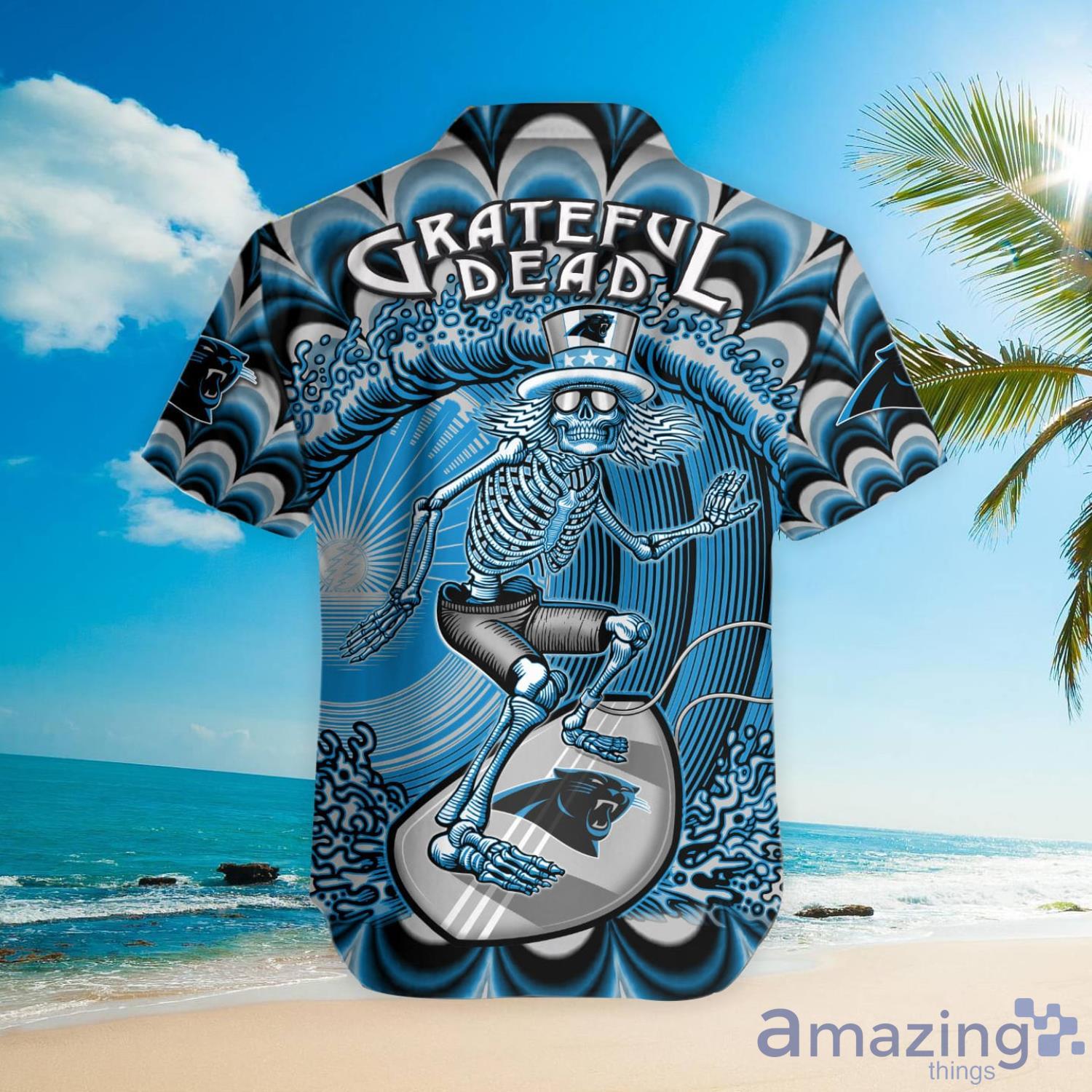 NFL Carolina Panthers Grateful Dead Hawaiian Shirt For Fans