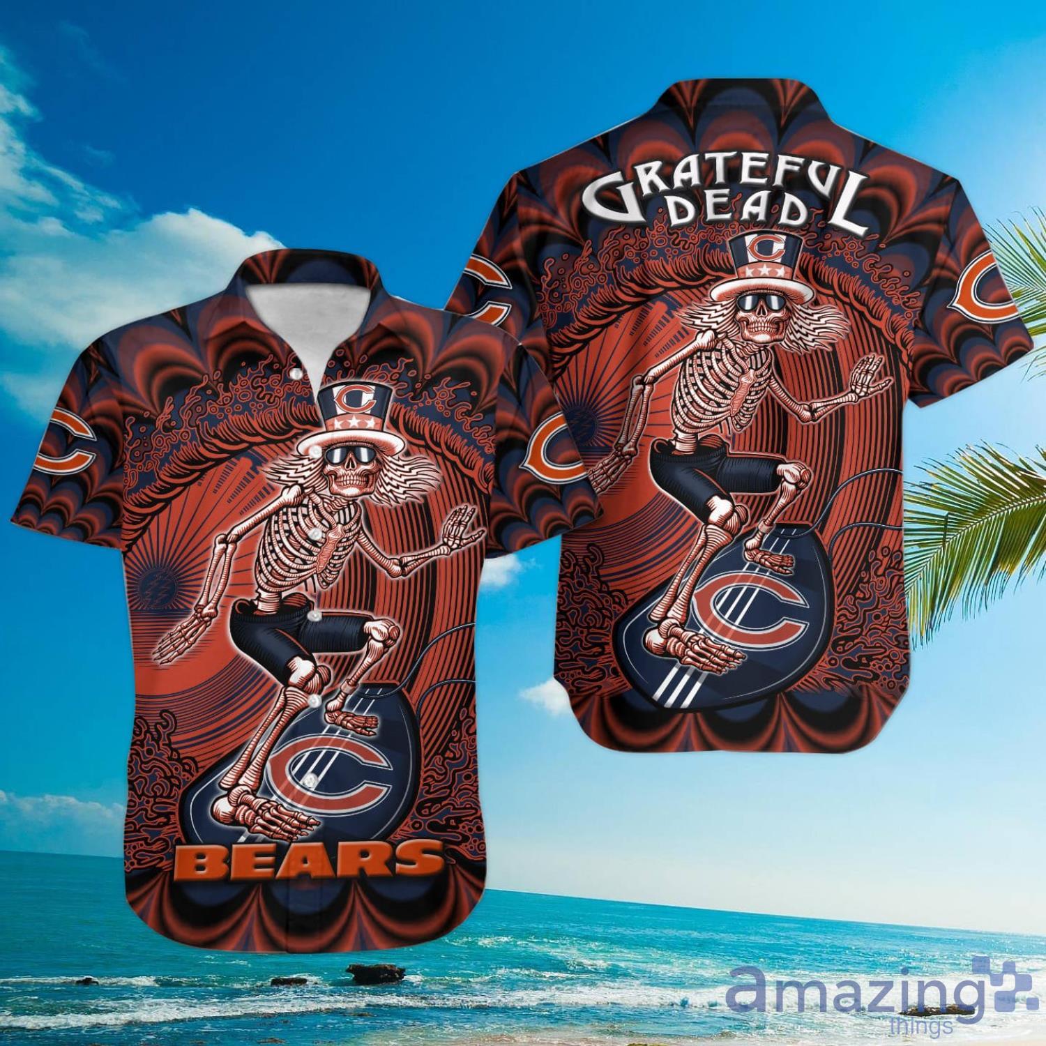 NFL Chicago Bears Grateful Dead Hawaiian Shirt For Fans