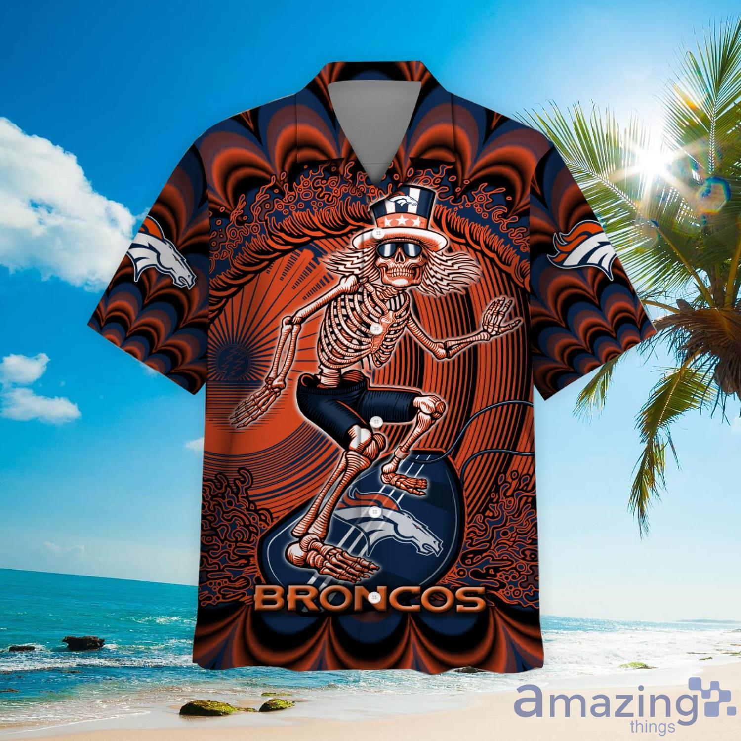 Denver Broncos NFL Custom Name Hawaiian Shirt For Men Women Best Gift For  Fans - Freedomdesign