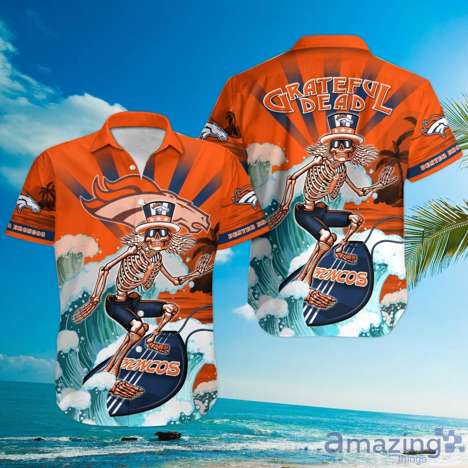 NFL Denver Broncos Grateful Dead Hawaiian Shirt