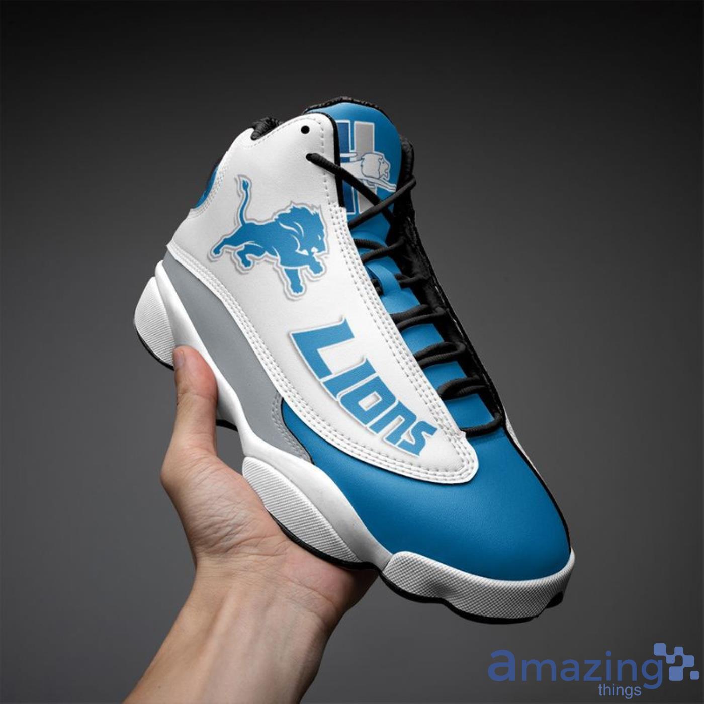 Detroit Lions Personalzied Name Air Jordan 13 Shoes Best Gift Fans