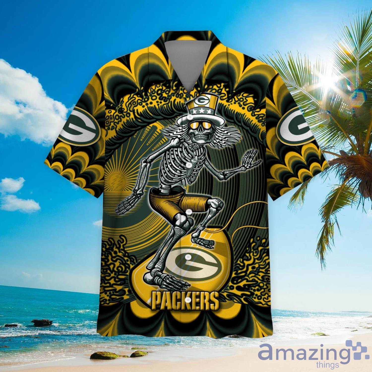 NFL Green Bay Packers Grateful Dead Hawaiian Shirt