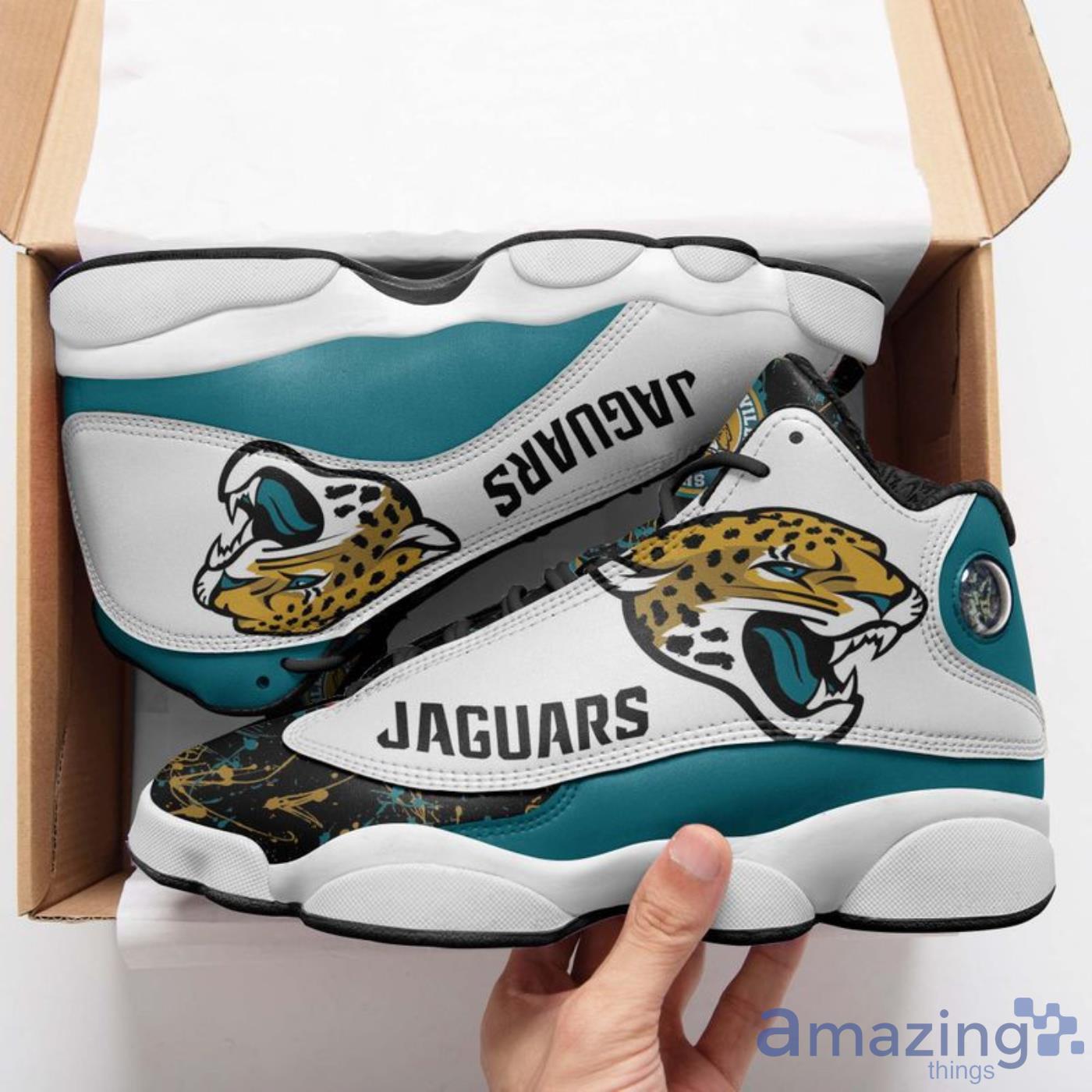 Jacksonville Jaguars NFL Team Premium Sneakers Custom Name Air