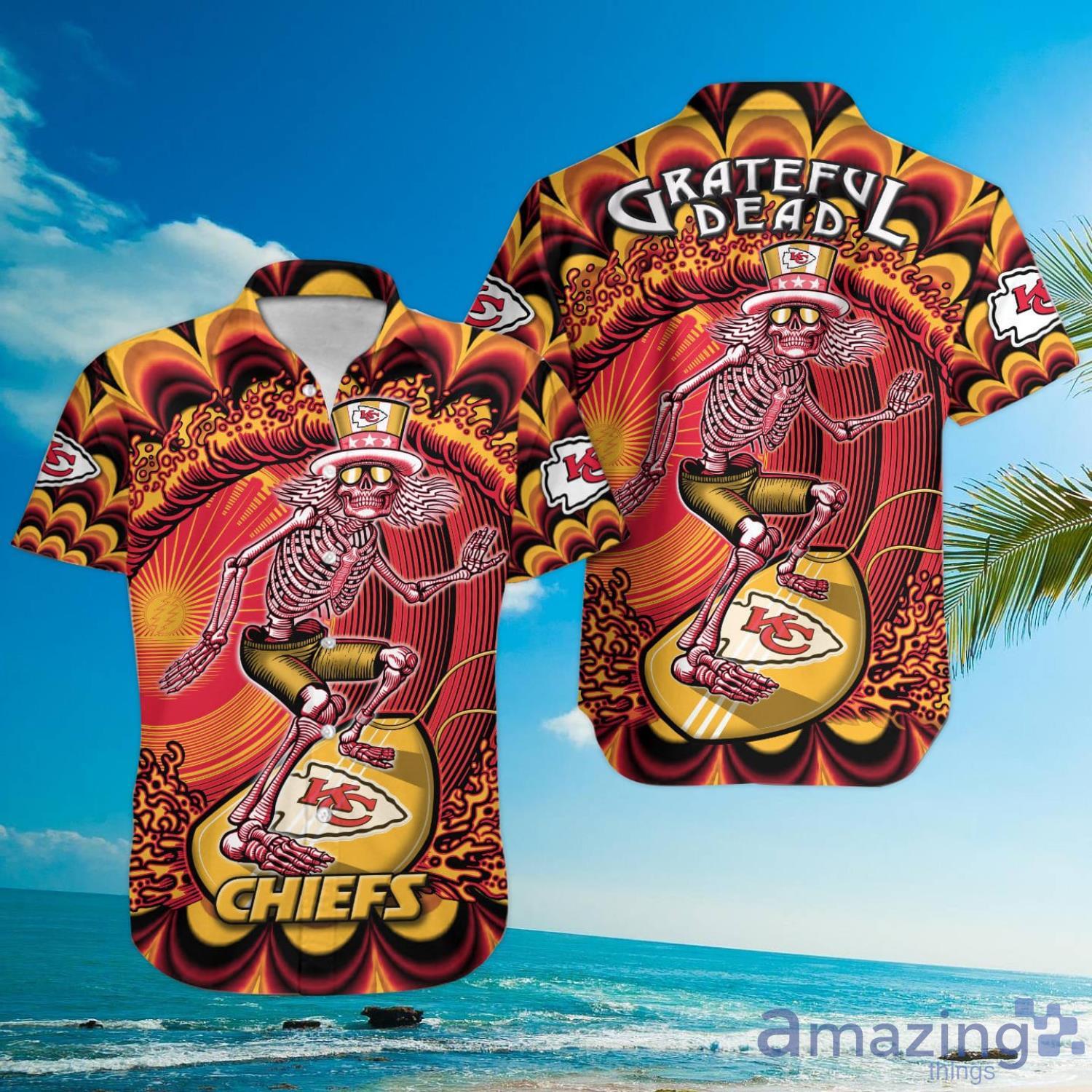 NFL Kansas City Chiefs Grateful Dead Hawaiian Shirt For Fans