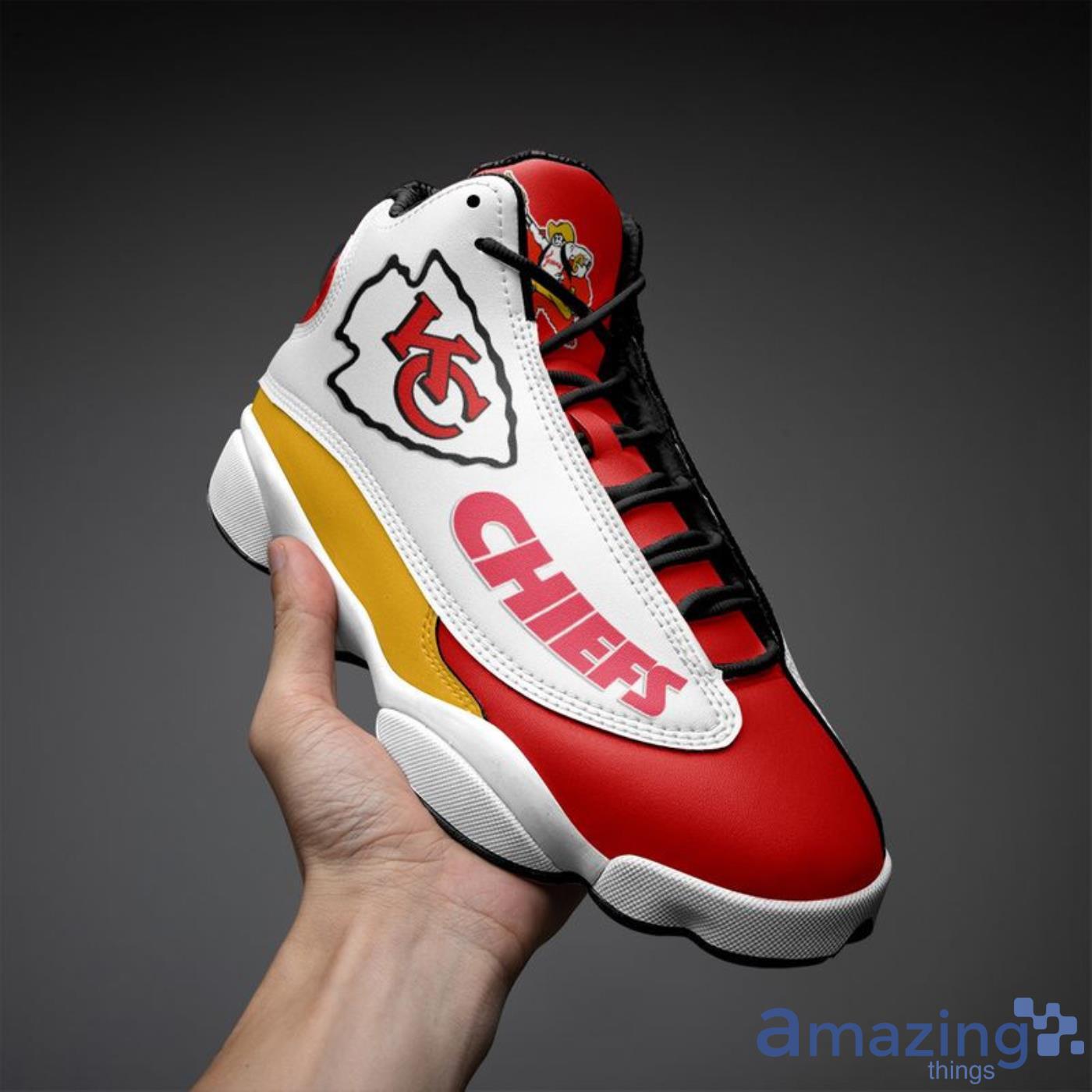 Nfl Kansas City Chiefs Custom Name Air Jordan 13 Shoes –