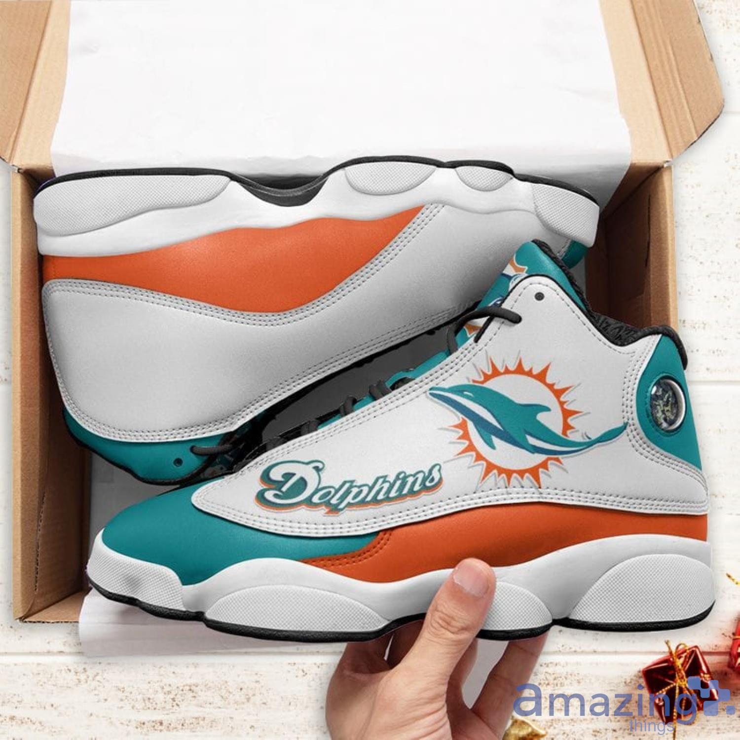 Nfl Miami Dolphins Men's And Women's Air Jordan 13 Shoes