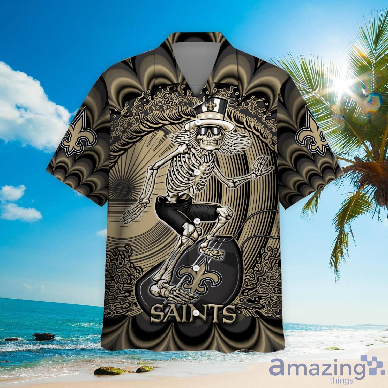 New Orleans Saints NFL Mickey Mouse Custom Name Hawaiian Shirt