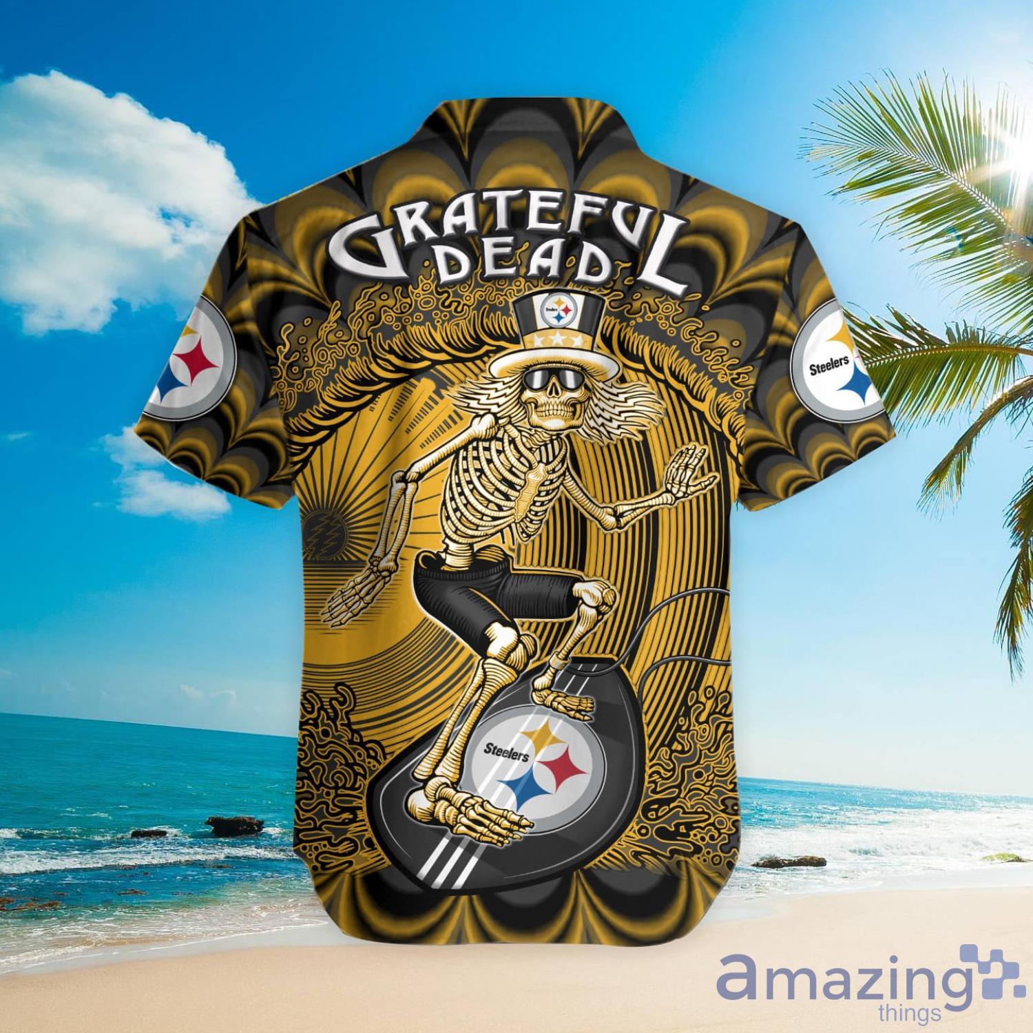 NFL Pittsburgh Steelers Grateful Dead Hawaiian Shirt For Fans