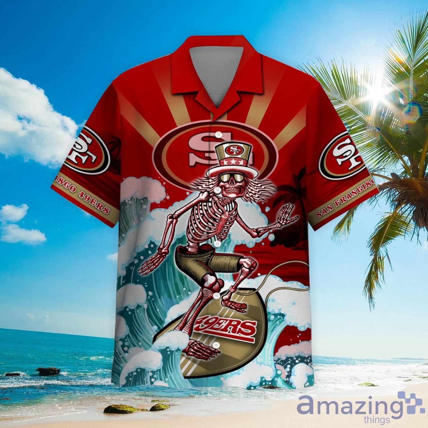 NFL San Francisco 49ers Grateful Dead Hawaiian Shirt