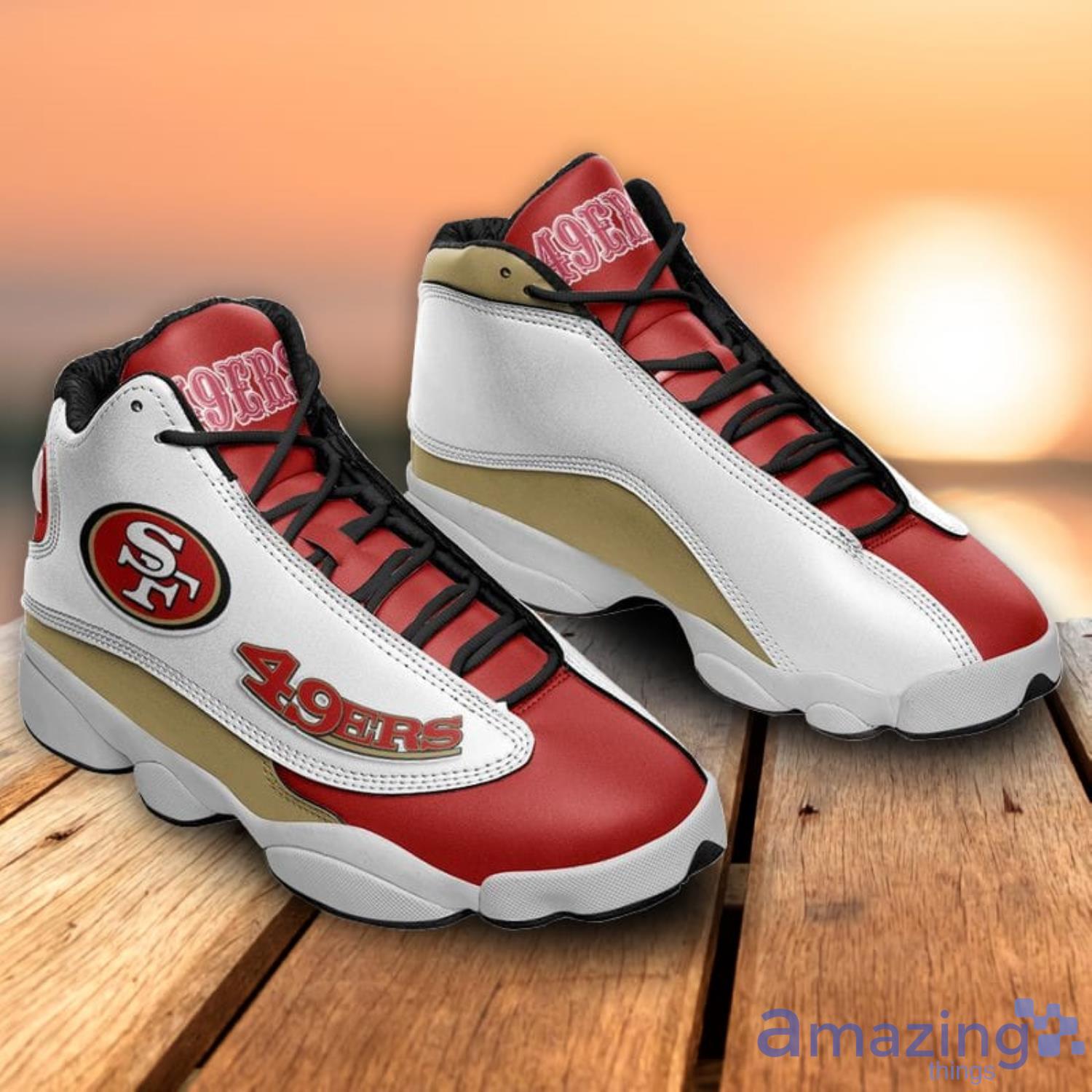 Nfl San Francisco ers Air Jordan 13 Shoes For Fans Sneakers image Nfl San Francisco ers Air Jordan 13 Shoes For Fans Sneakers Product Photo 4
