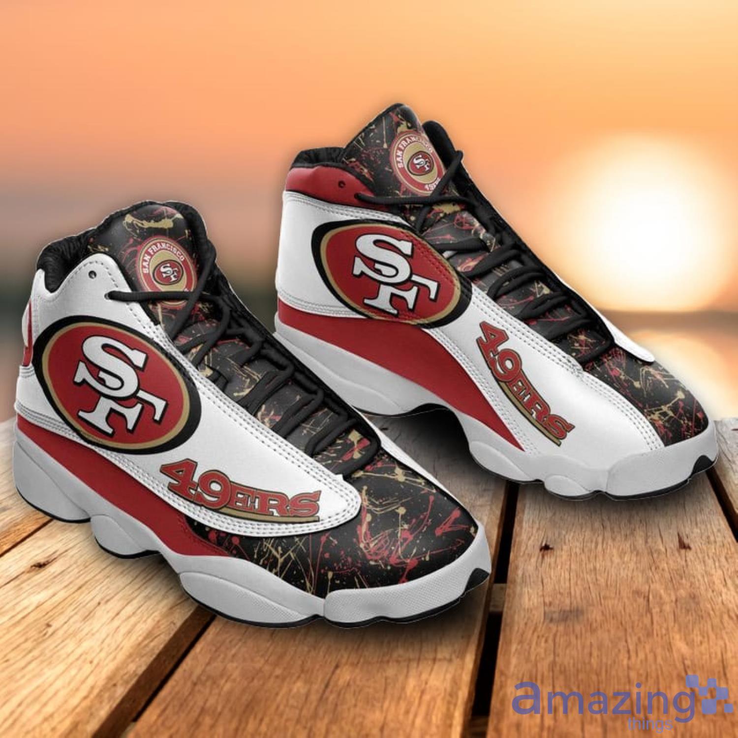 Nfl San Francisco 49ers Air Jordan 13 Shoes For Fans