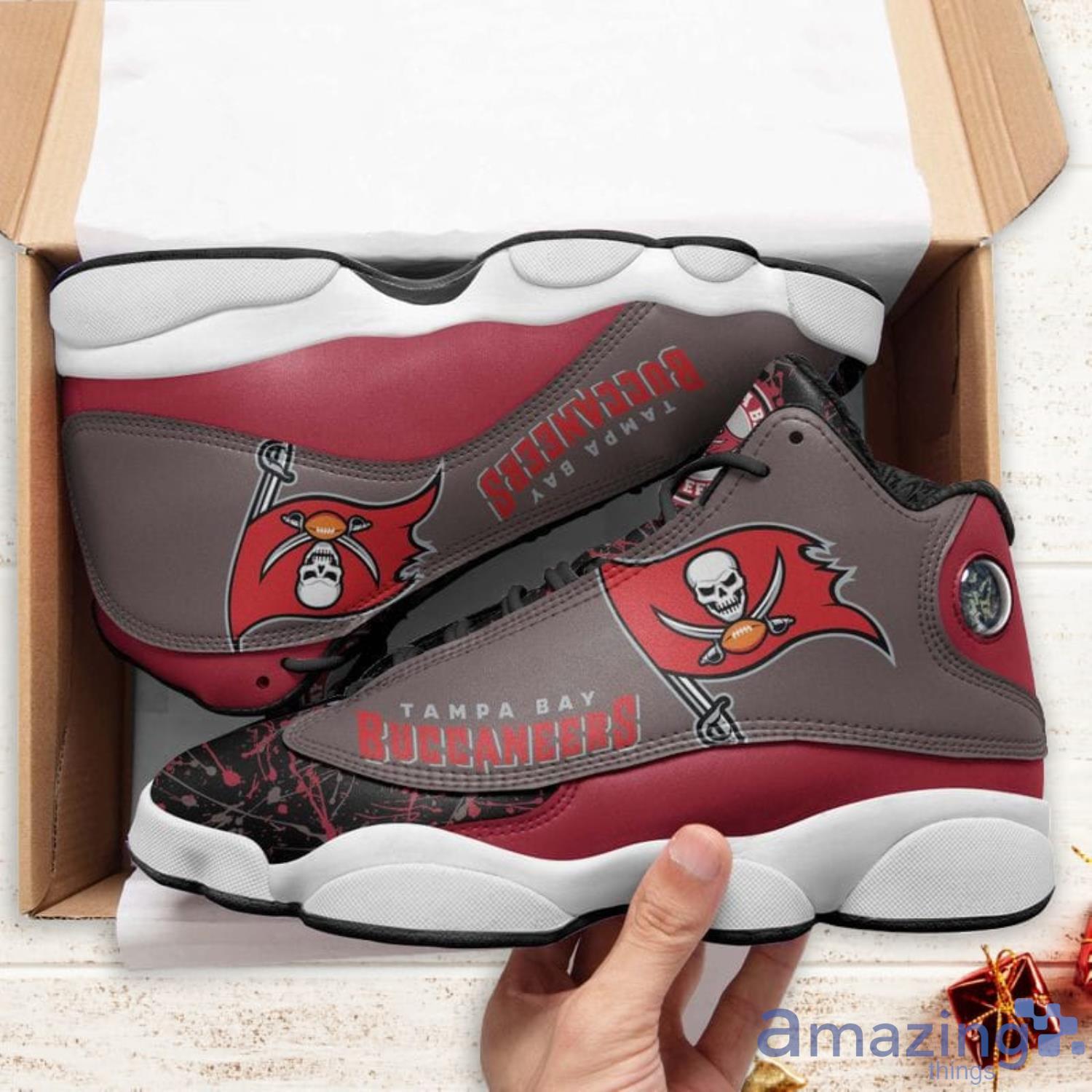 Nfl Tampa Bay Buccaneers Air Jordan 13 Shoes For Fans image Nfl Tampa Bay Buccaneers Air Jordan 13 Shoes For Fans Product Photo 5