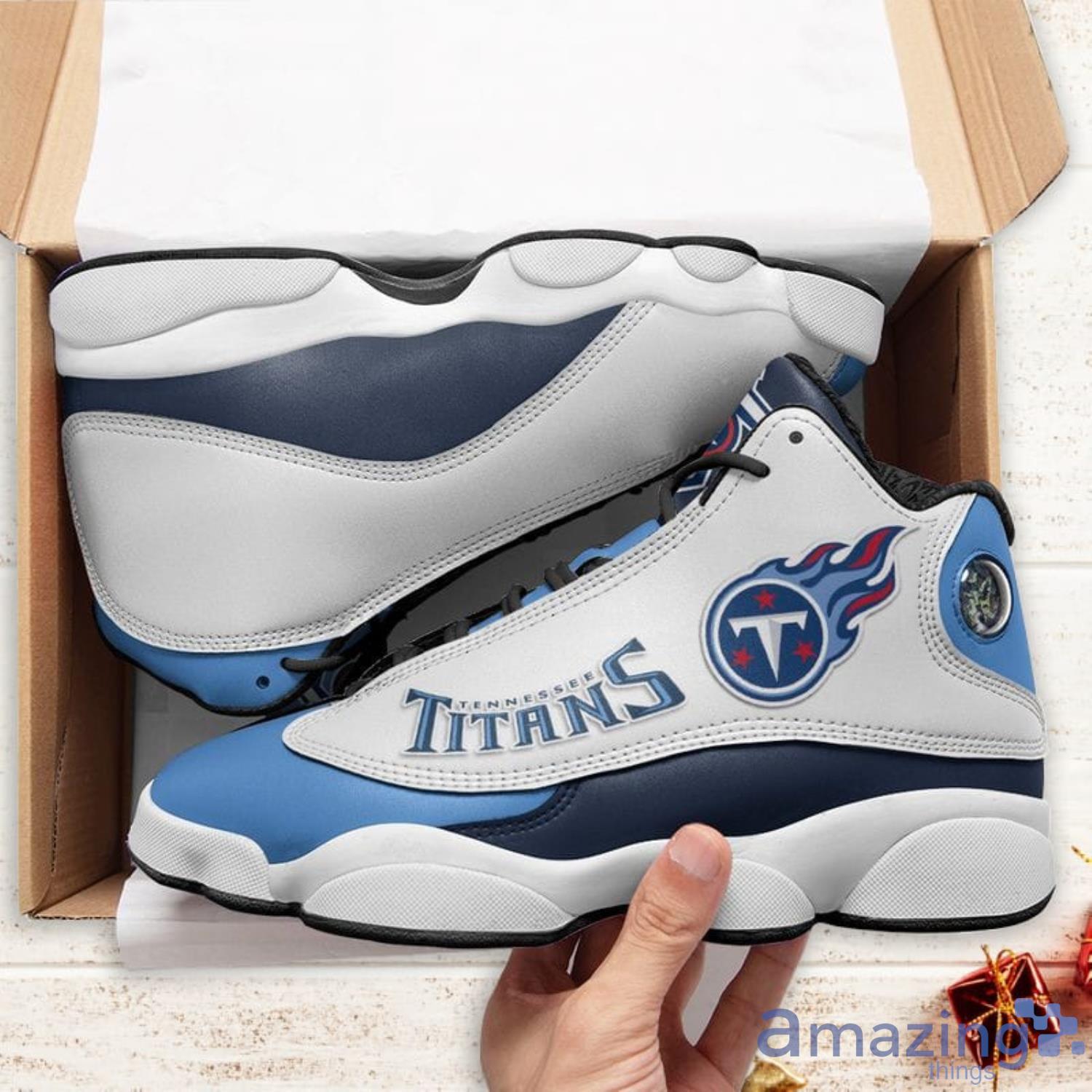 Tennessee Titans NFL Personalized Air Jordan 13 Sport Shoes - Growkoc