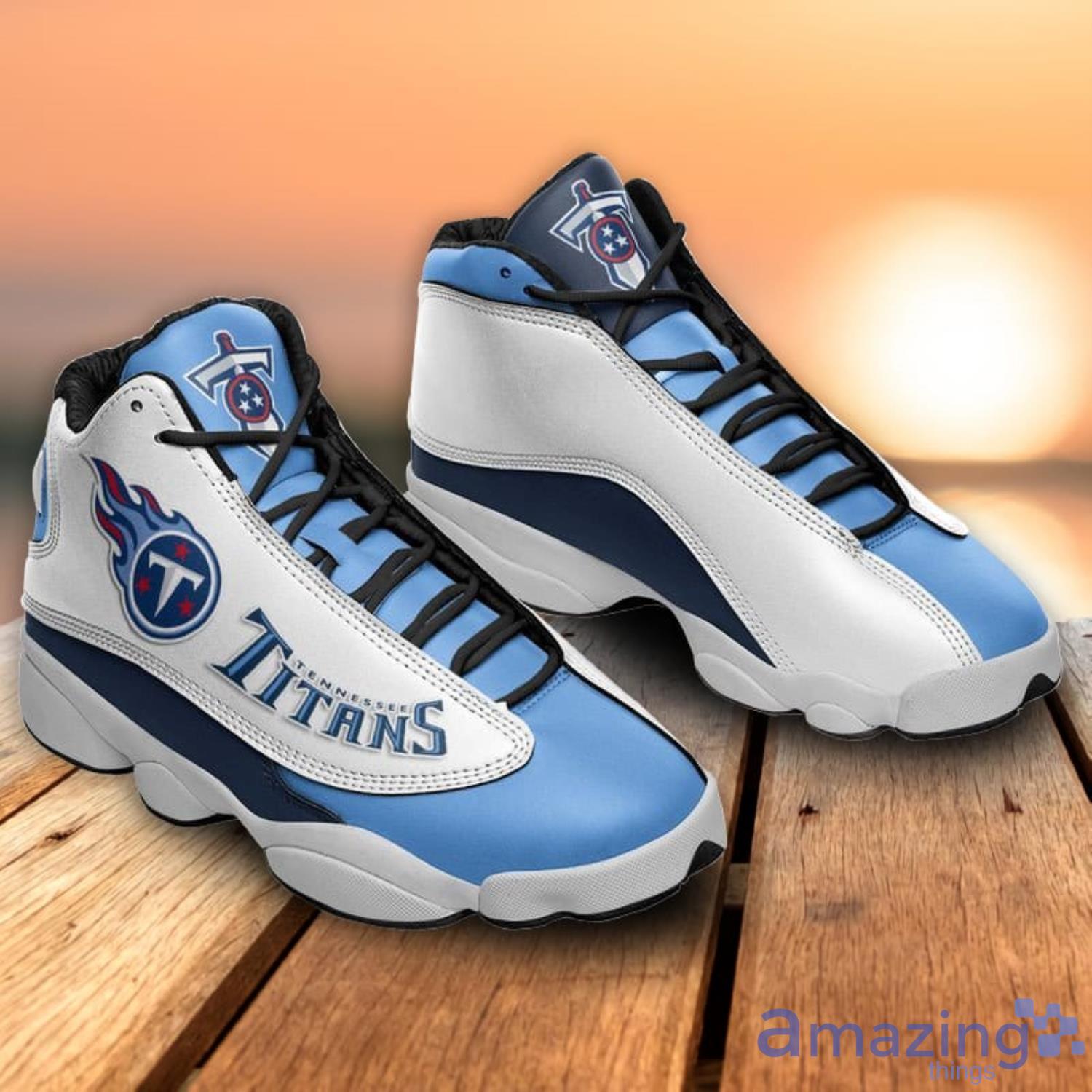 Tennessee Titans NFL Personalized Air Jordan 13 Sport Shoes - Growkoc