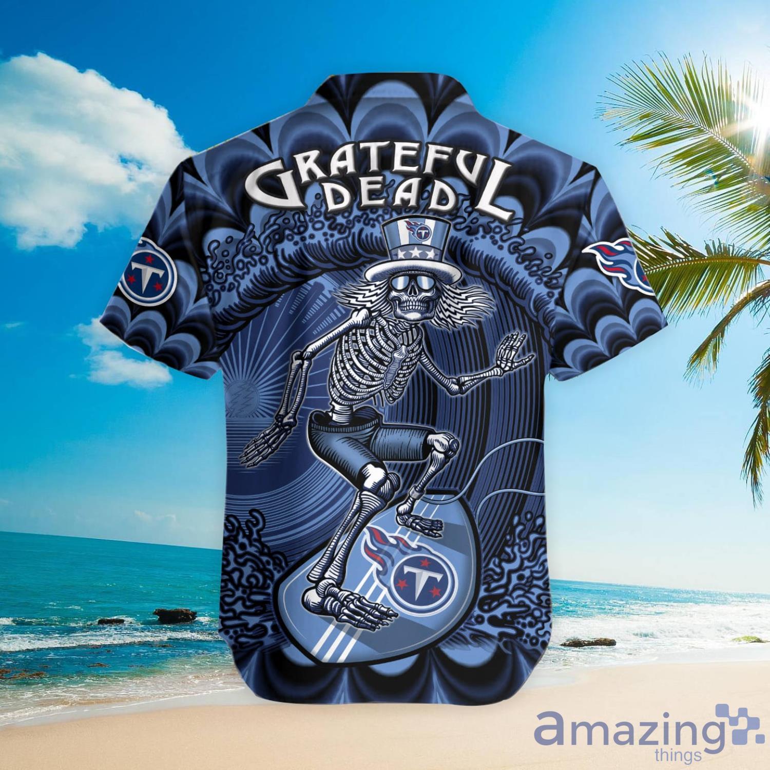 NFL Tennessee Titans Grateful Dead Hawaiian Shirt - Tagotee