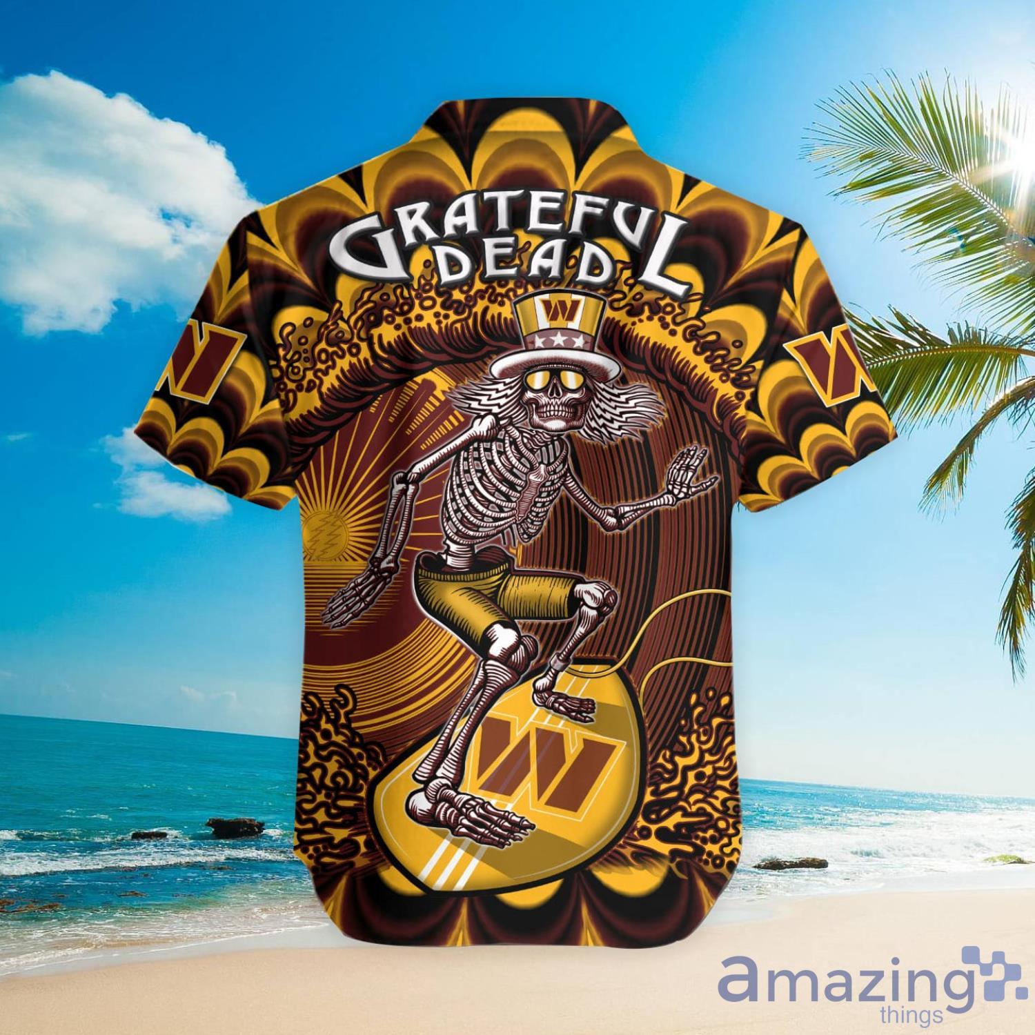 NFL Washington Commanders Grateful Dead Hawaiian Shirt