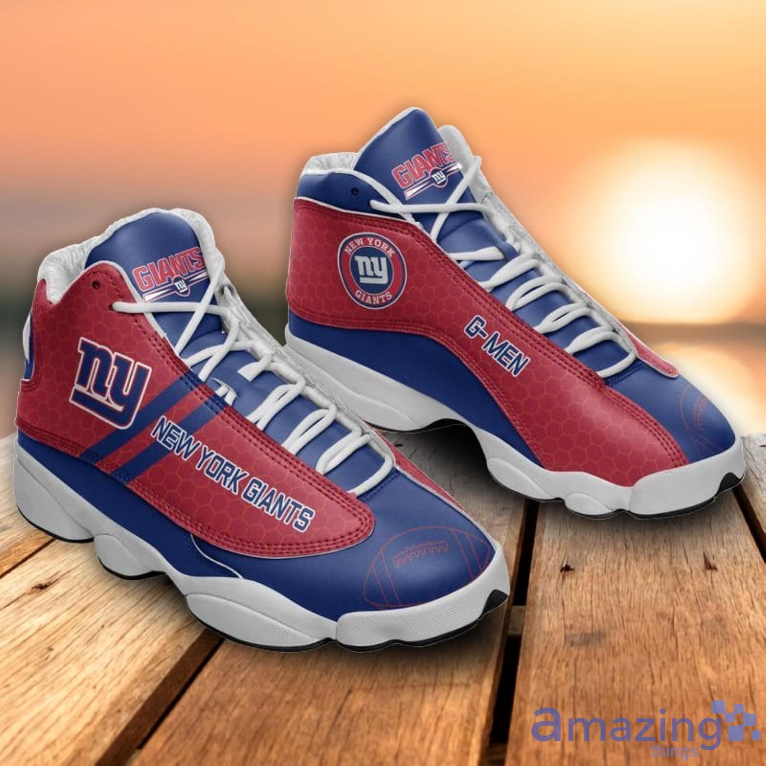 Nfl York Giants Fans Air Jordan13 Sneakers Shoes Product Photo 1