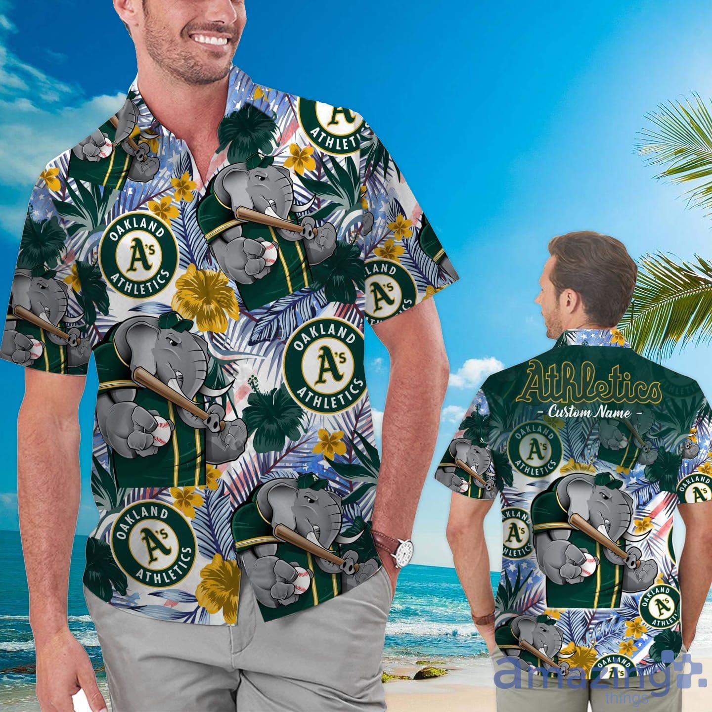 oakland a's aloha shirt