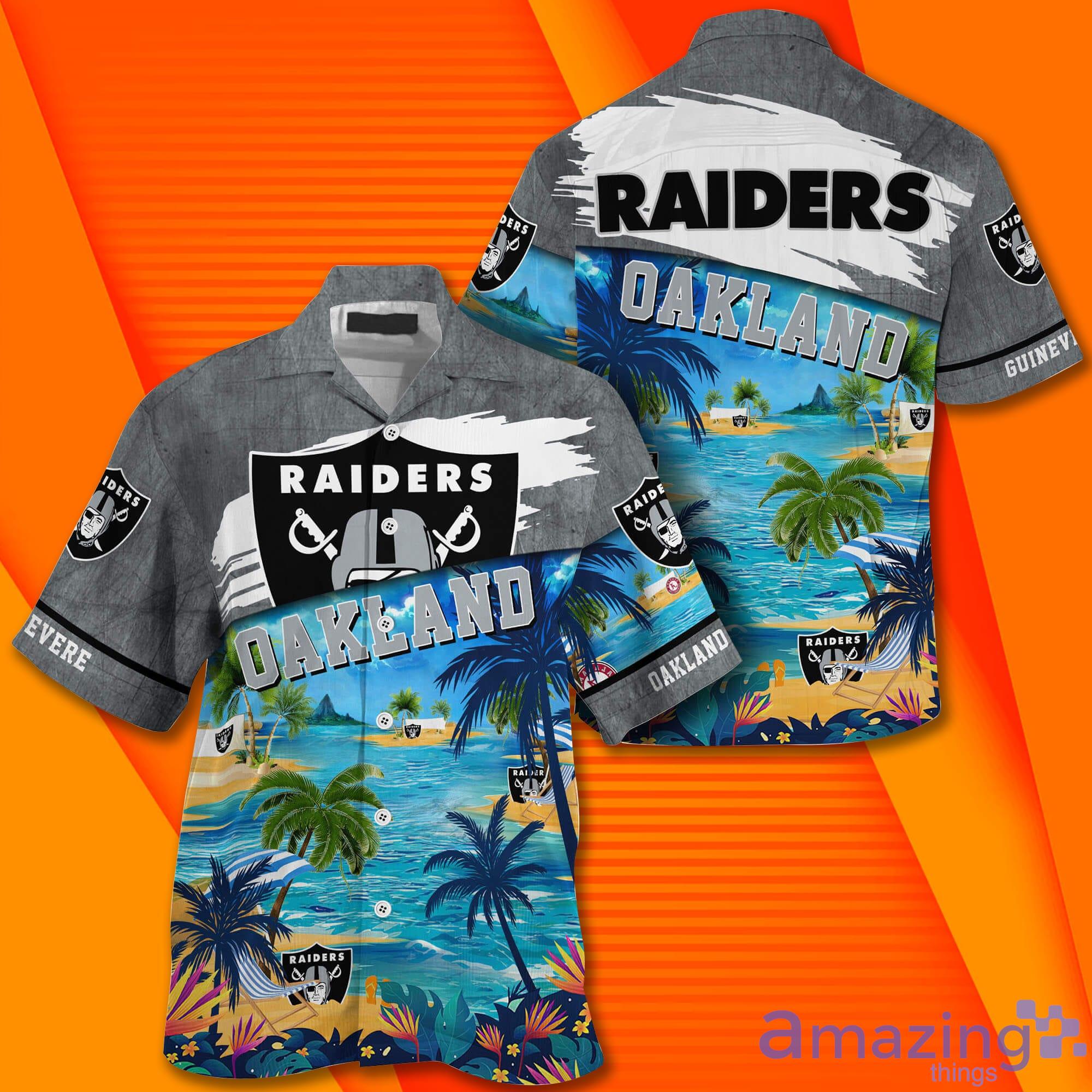 Oakland Raiders NFL Summer Customized Hawaiian Shirt