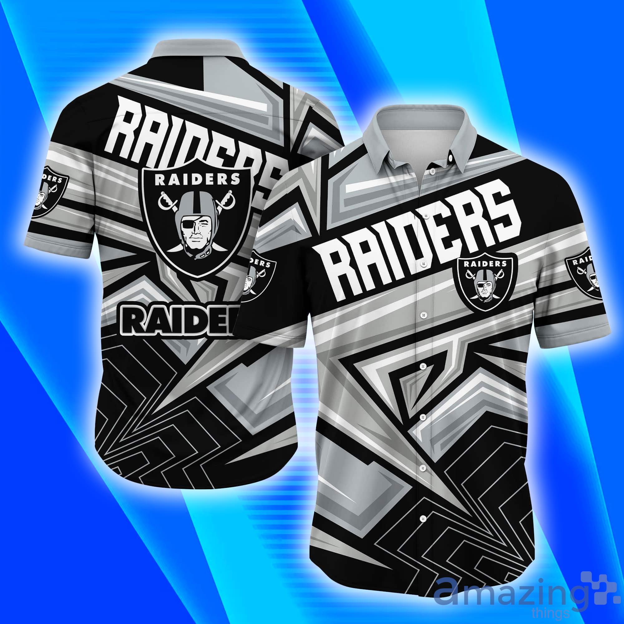 Oakland Raiders NFL Full Print Short Sleeves Hawaiian Shirt Product Photo 1