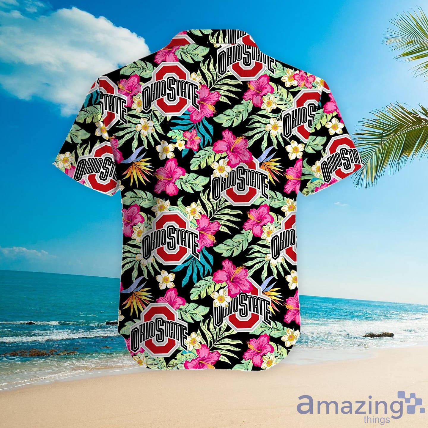 Ohio State Hawaiian Shirt Hibiscus Logo Pattern Ohio State Buckeyes Gift -  Personalized Gifts: Family, Sports, Occasions, Trending