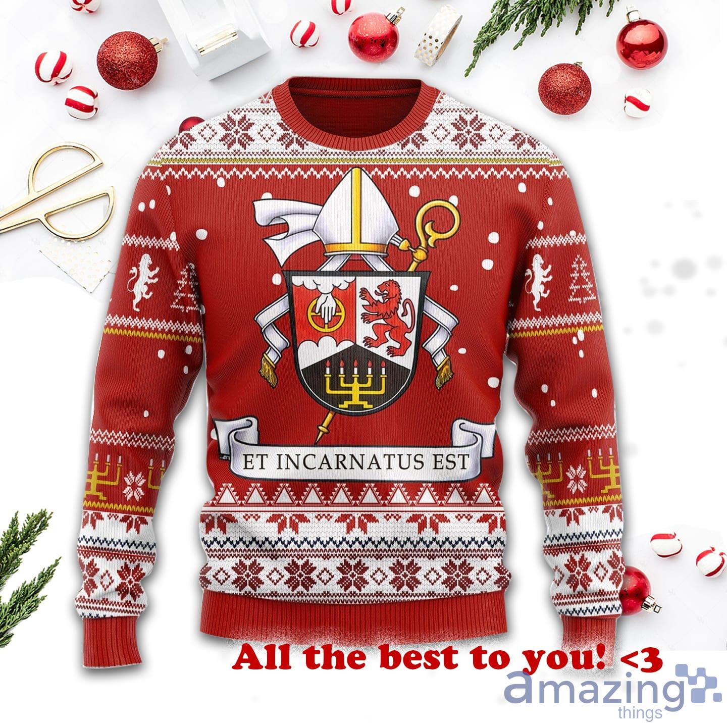 Order Of Saint Benedict All Over Print Christmas Ugly Sweater Product Photo 1 Order Of Saint Benedict All Over Print Christmas Ugly Sweater Product Photo 1