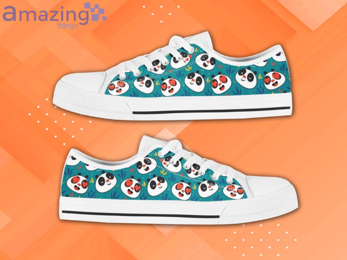 Panda Face Pattern Low Top Shoes image Panda Face Pattern Low Top Shoes Product Photo 2